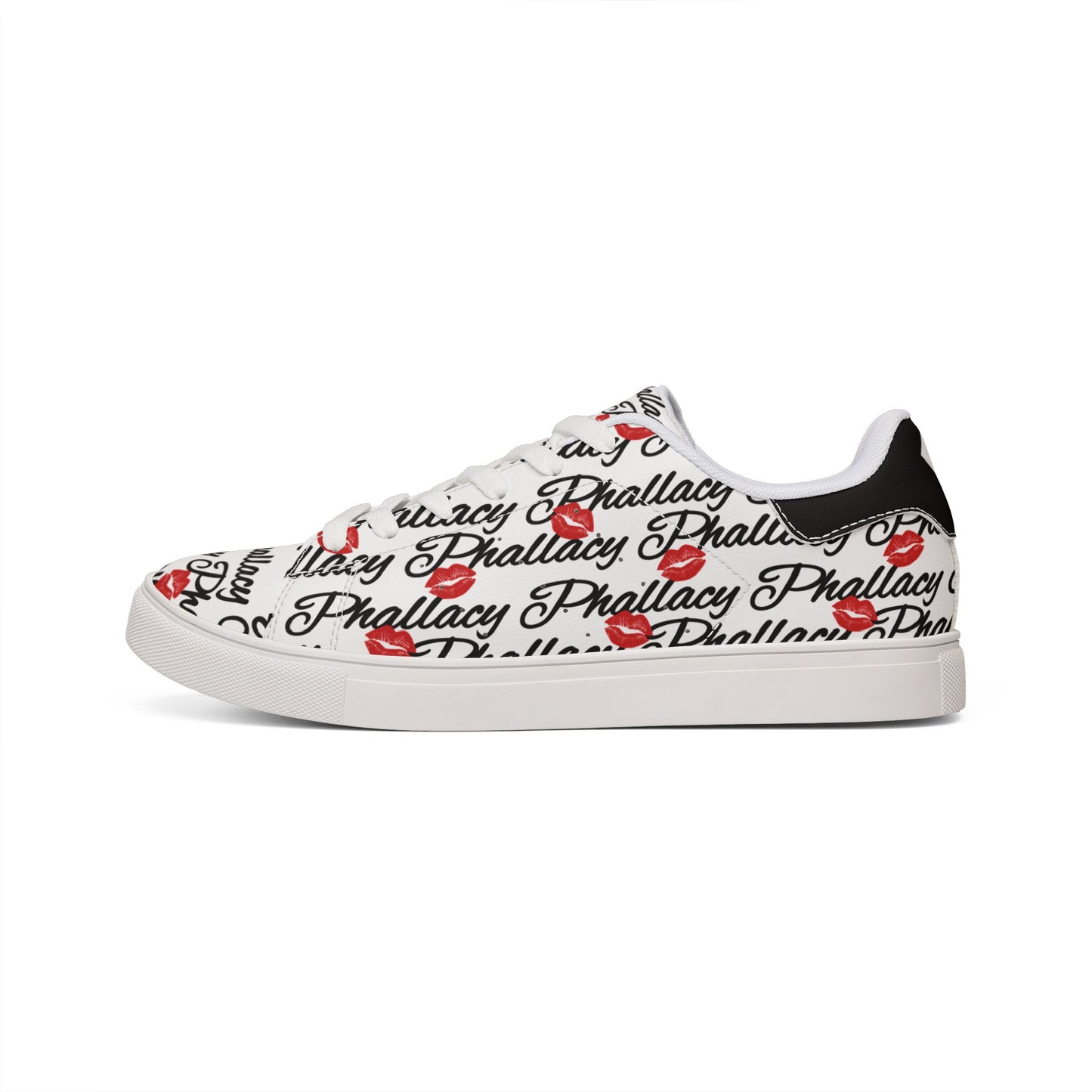 Phallacy Lips Women's Designer Low-Top Leather Sneakers