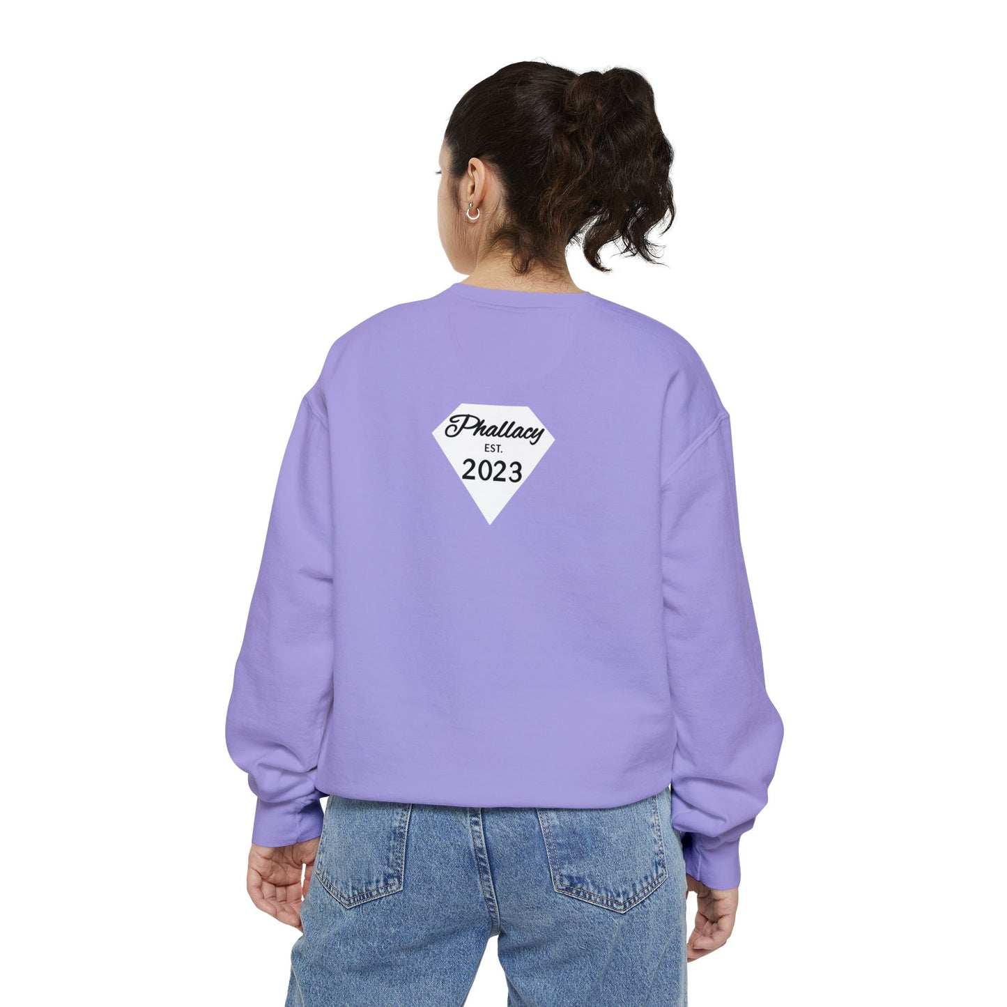 Phallacy Diamond Unisex Garment-Dyed Sweatshirt