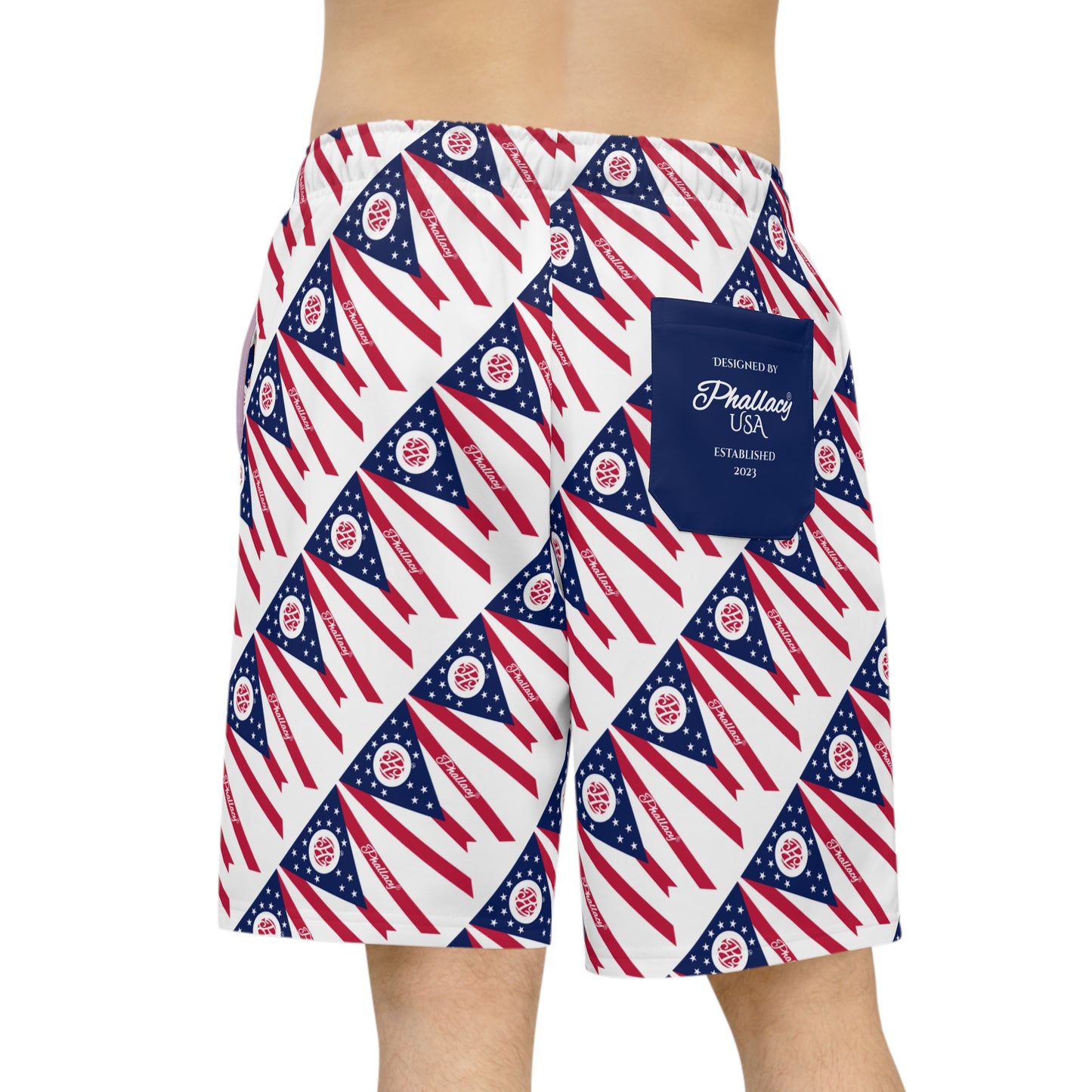 Phallacy Flag Men's Designer Athletic Shorts