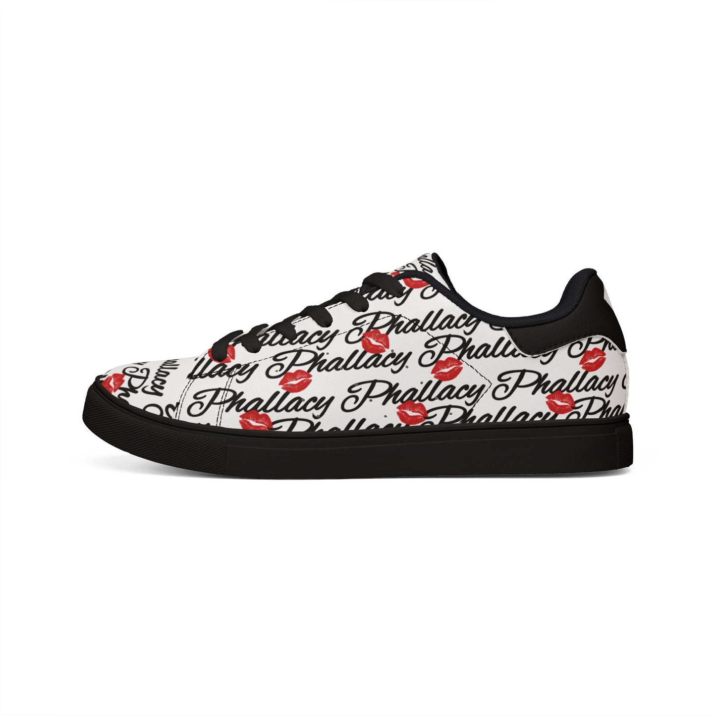 Phallacy Lips Women's Designer Low-Top Leather Sneakers