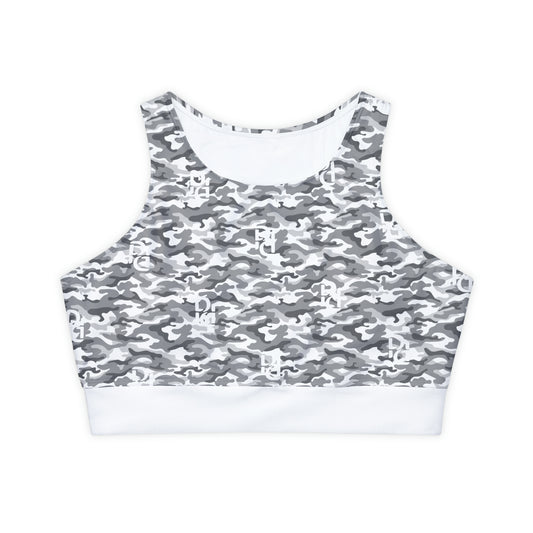 Phallacy Camo Designer  Padded Sports Bra