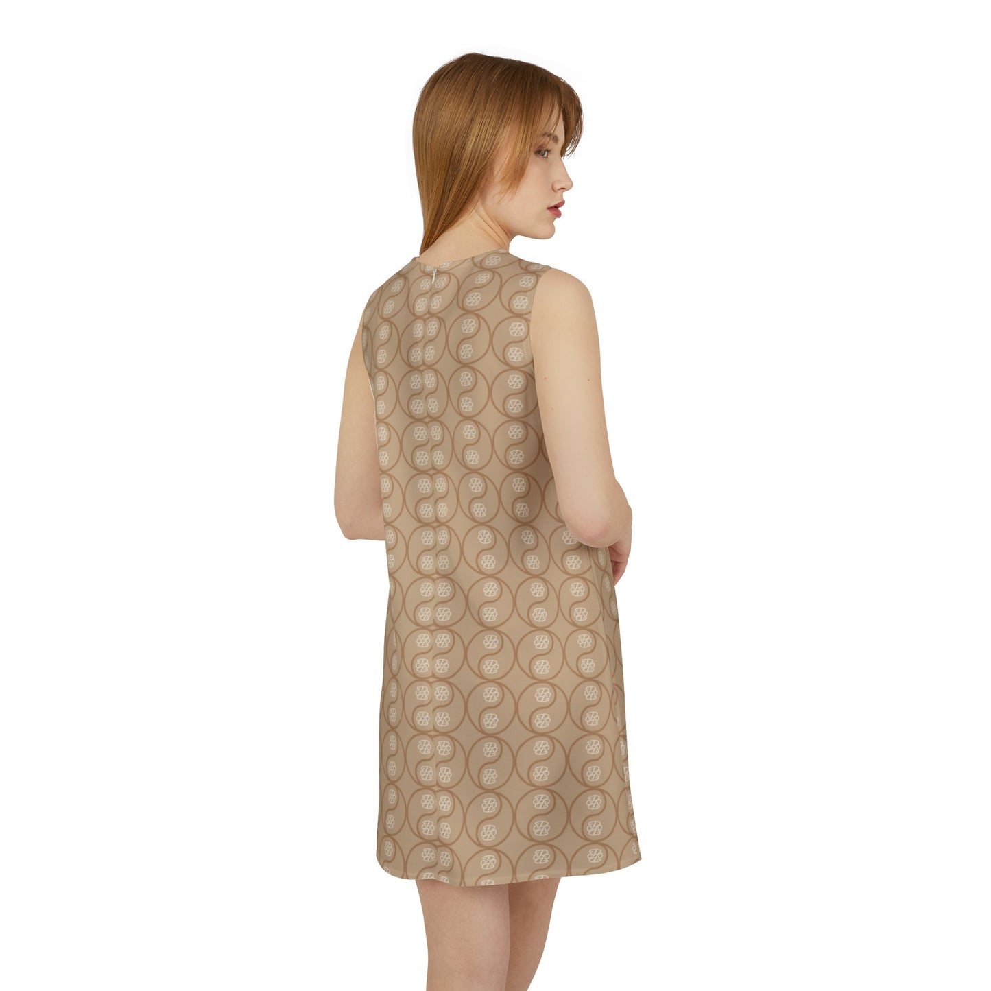Phallacy Yin-Yang Designer A-line Sleeveless Dress