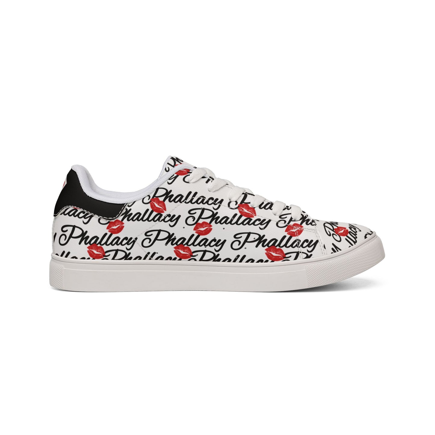 Phallacy Lips Men's Designer Low-Top Leather Sneakers