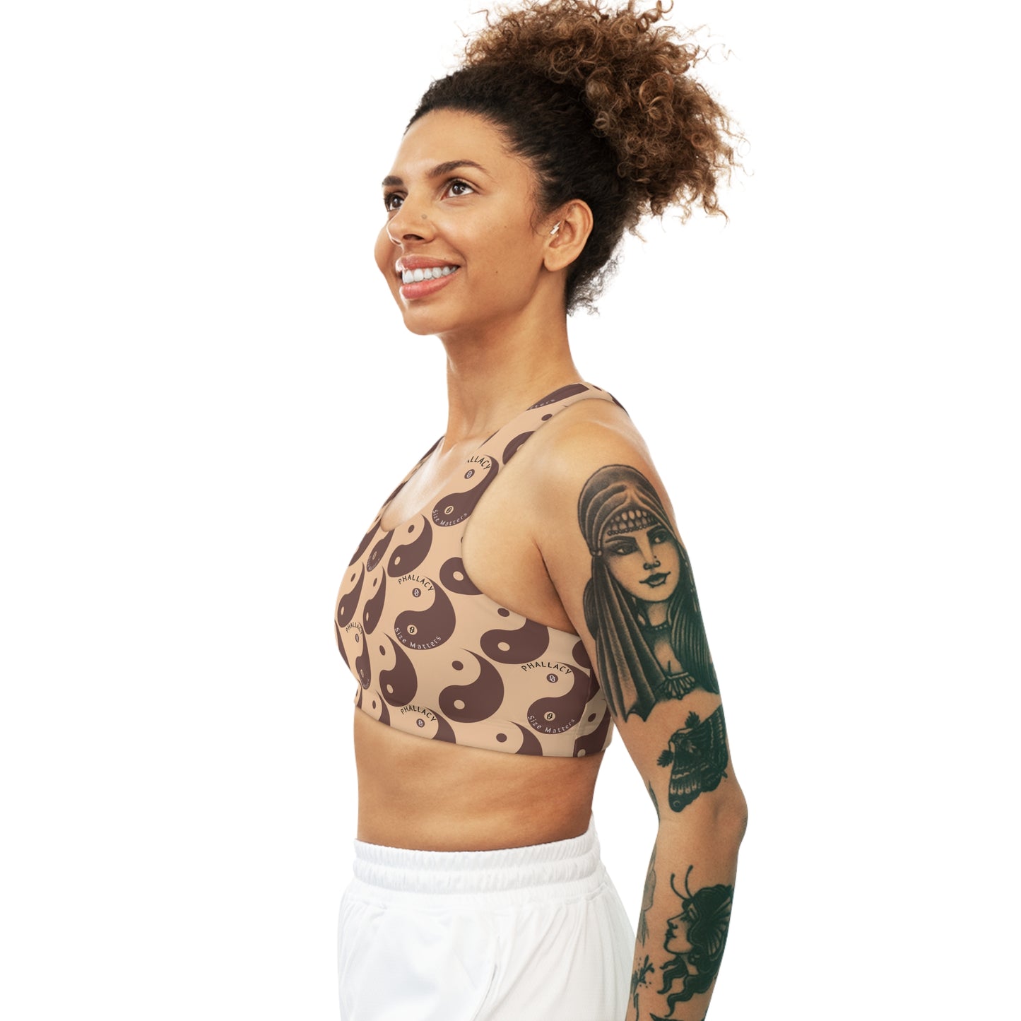Phallacy Yin-Yang Designer Seamless Sports Bra
