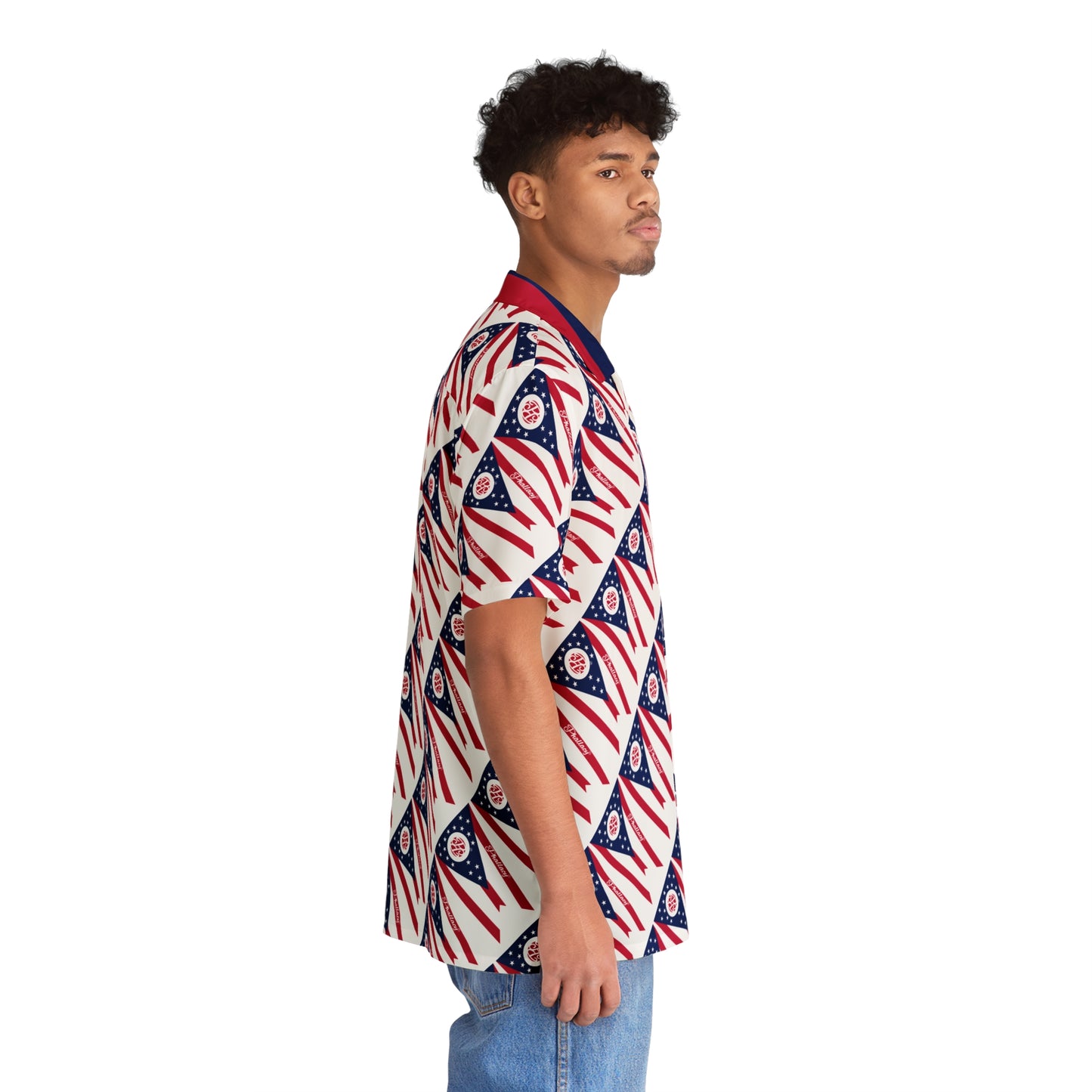 Phallacy Flag Designer Hawaiian Button Up Shirt
