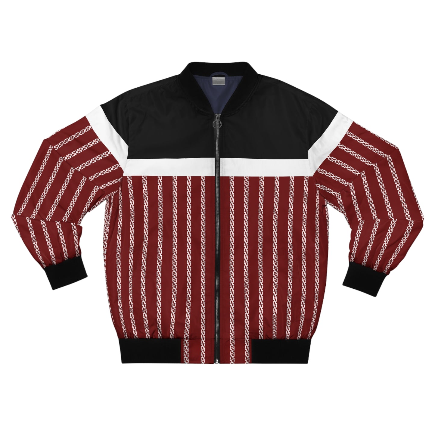 Phallacy Striped Designer Men's Bomber Jacket