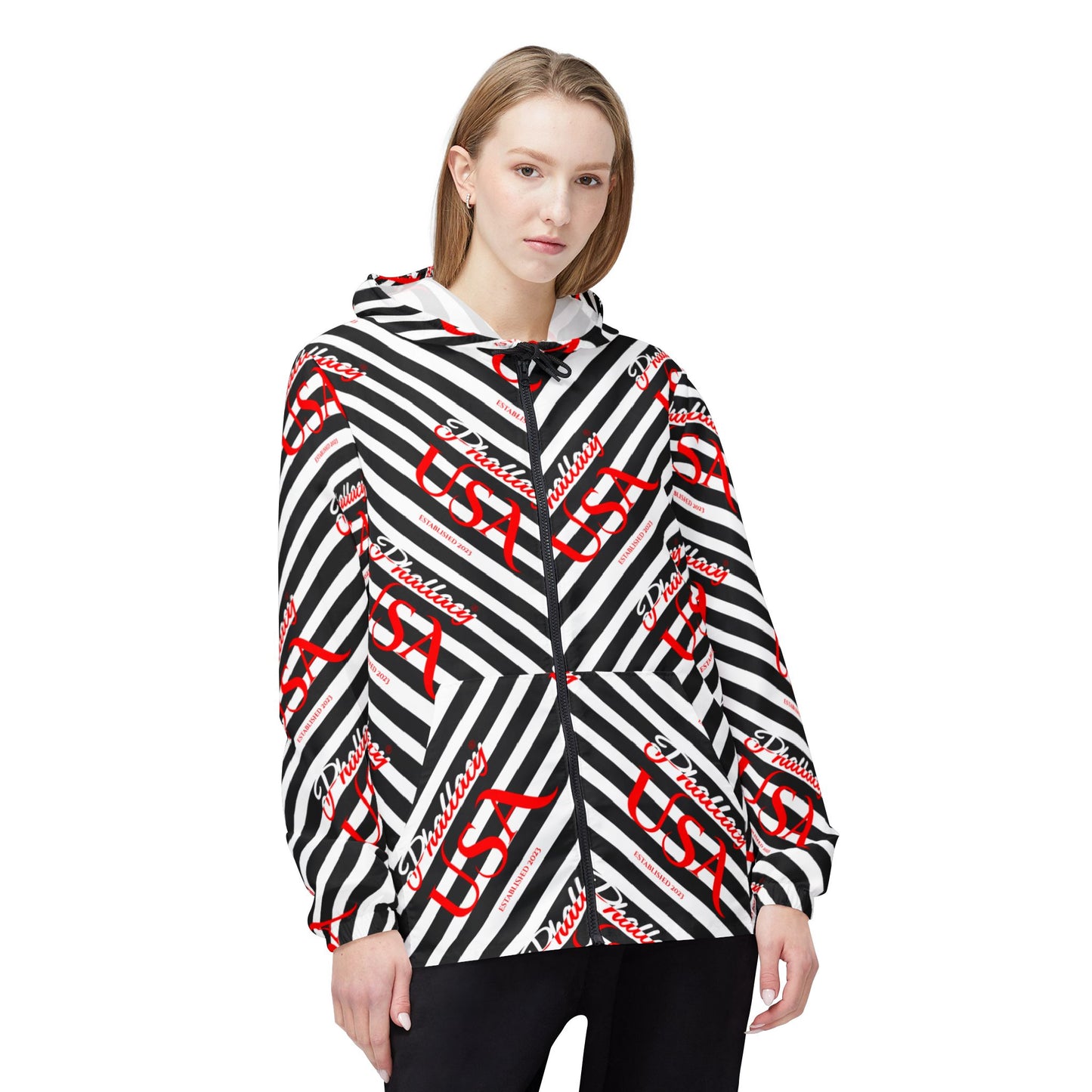 Phallacy Signature Designer Unisex Windbreaker Jacket