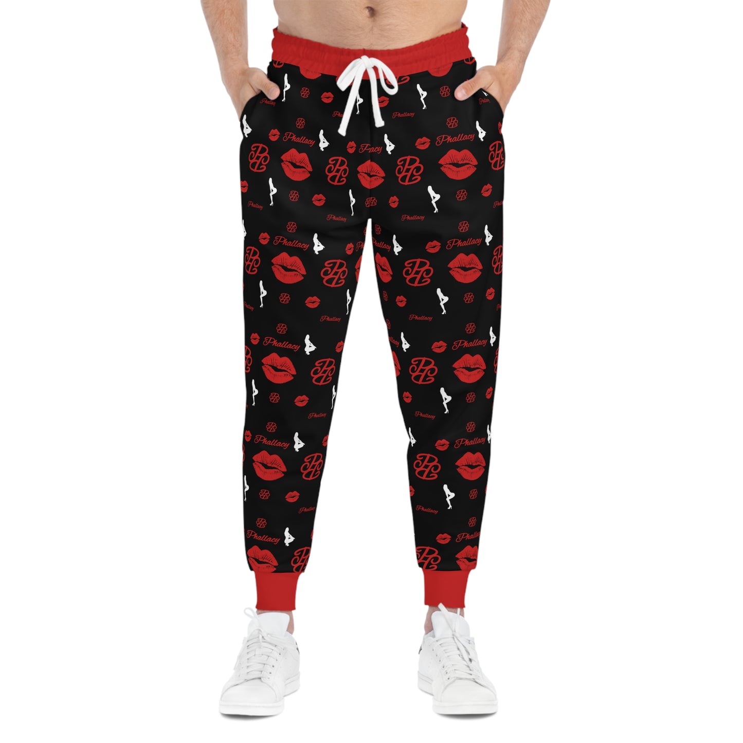 Phallacy Lips Designer Men's Athletic Joggers