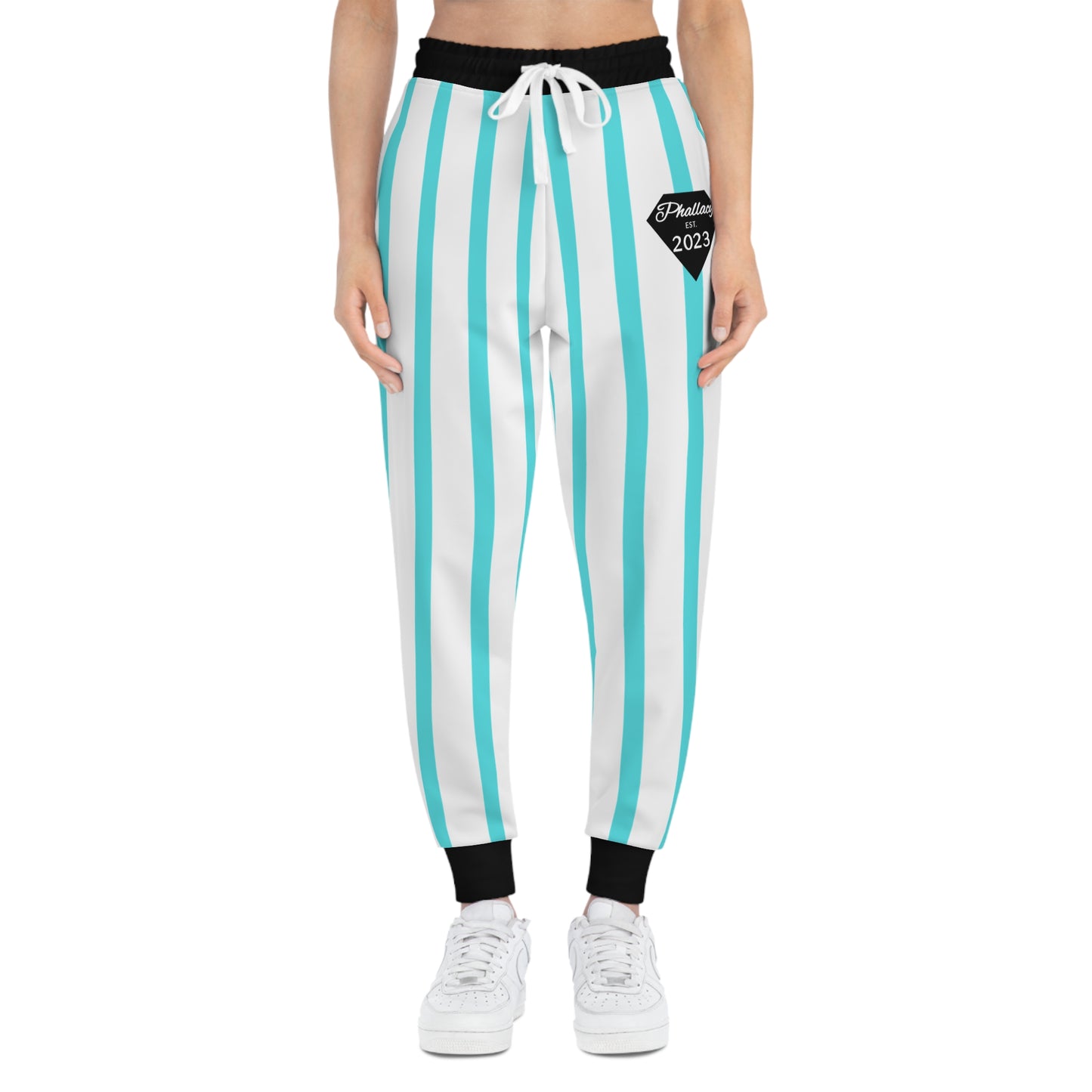 Phallacy Striped Designer Unisex Athletic Joggers