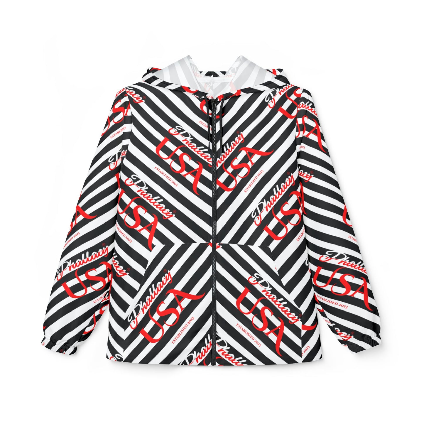 Phallacy Signature Designer Unisex Windbreaker Jacket