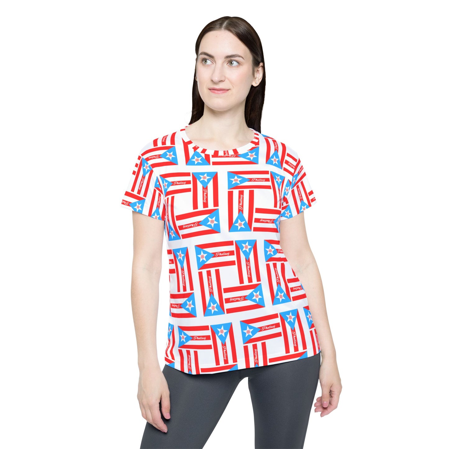 Phallacy Flag Women's Designer Sports Jersey | Puerto Rico Flag, Boricua, Puerto Rico Fashion