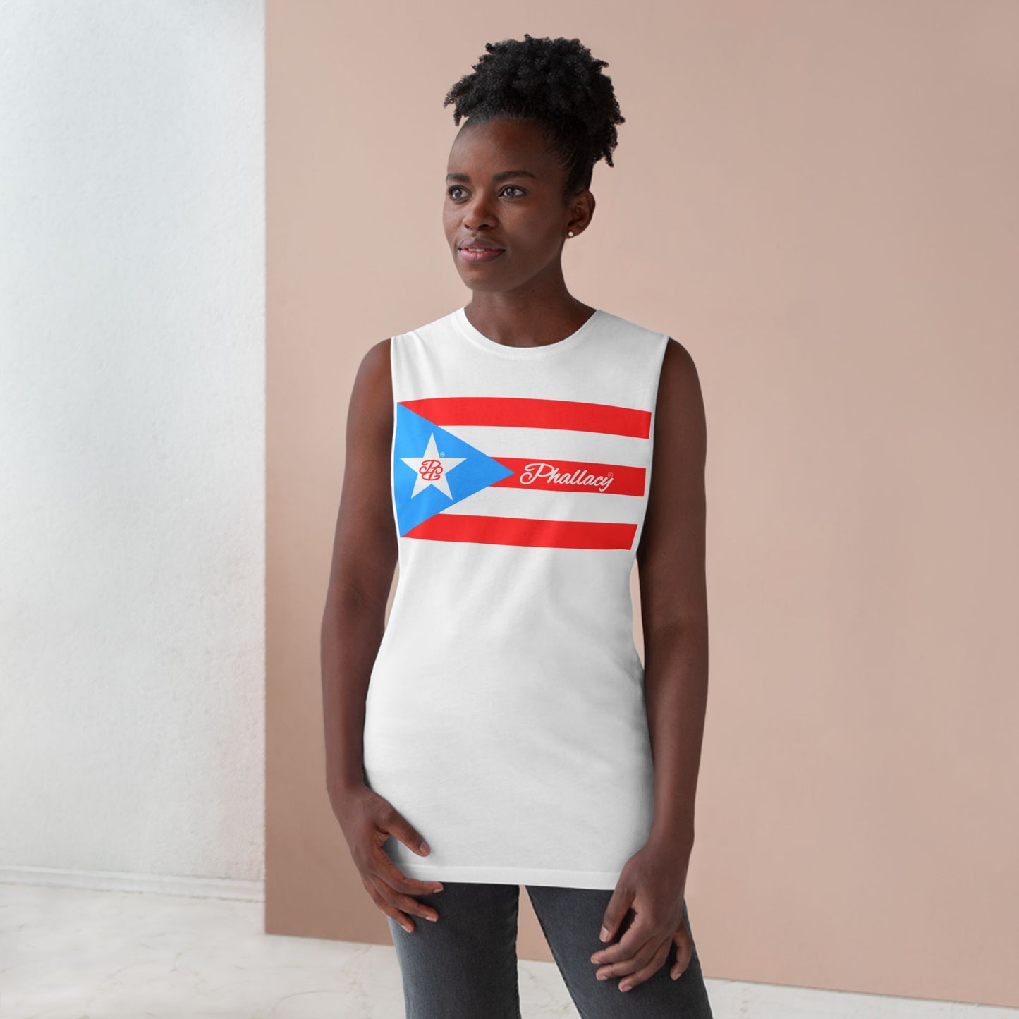Phallacy Flag Unisex Designer Barnard Tank Top | Puerto Rico Flag, Boricua, Puerto Rico Fashion