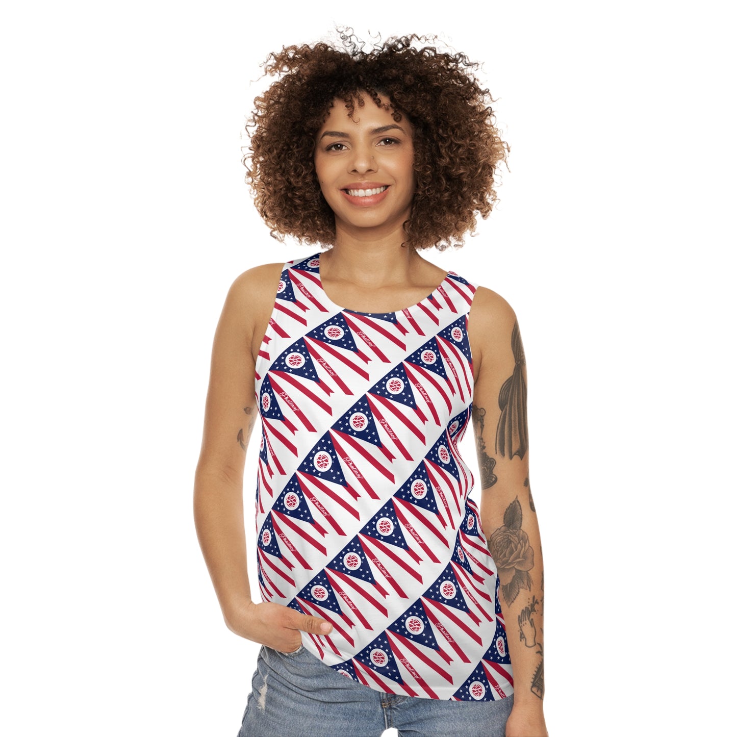 Phallacy Flag Designer Unisex Tank Top
