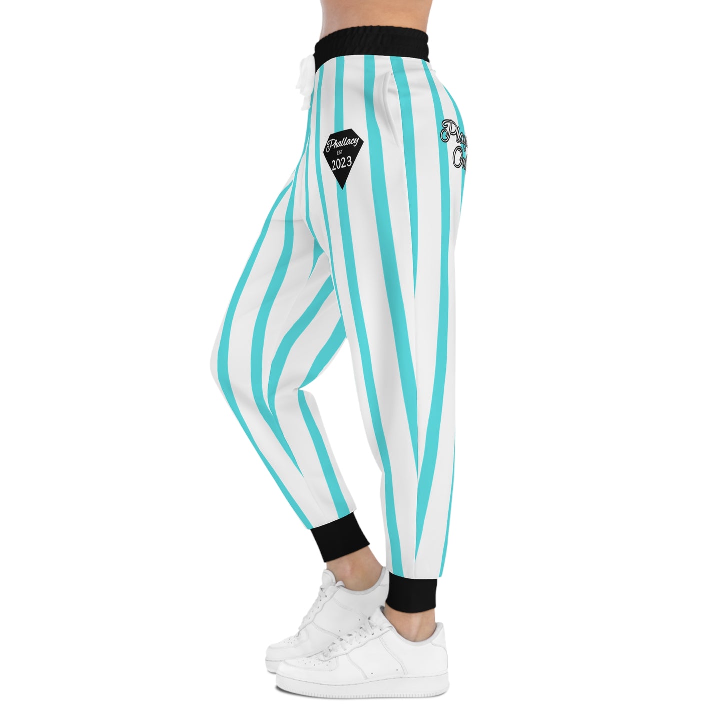 Phallacy Striped Designer Unisex Athletic Joggers