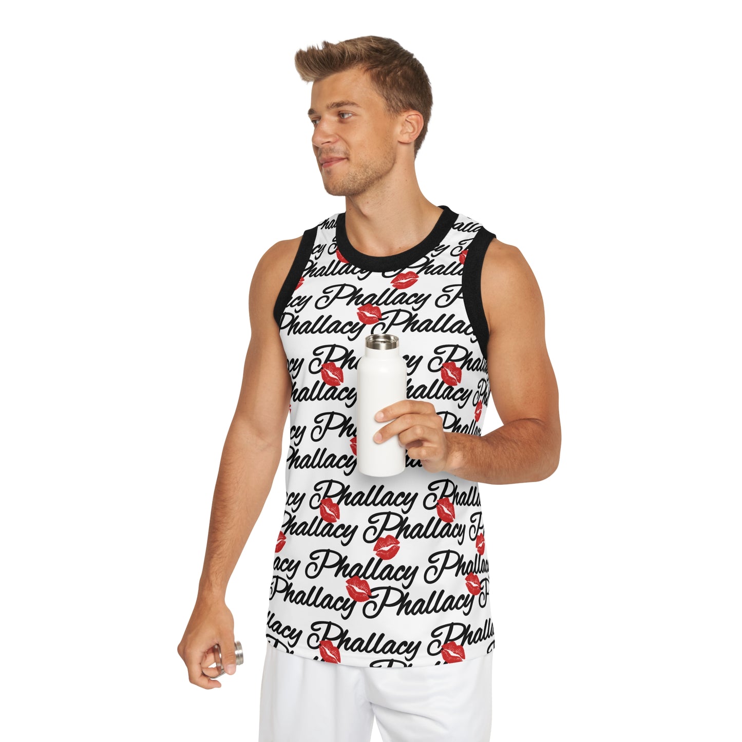 Phallacy Lips Designer Unisex Basketball Jersey