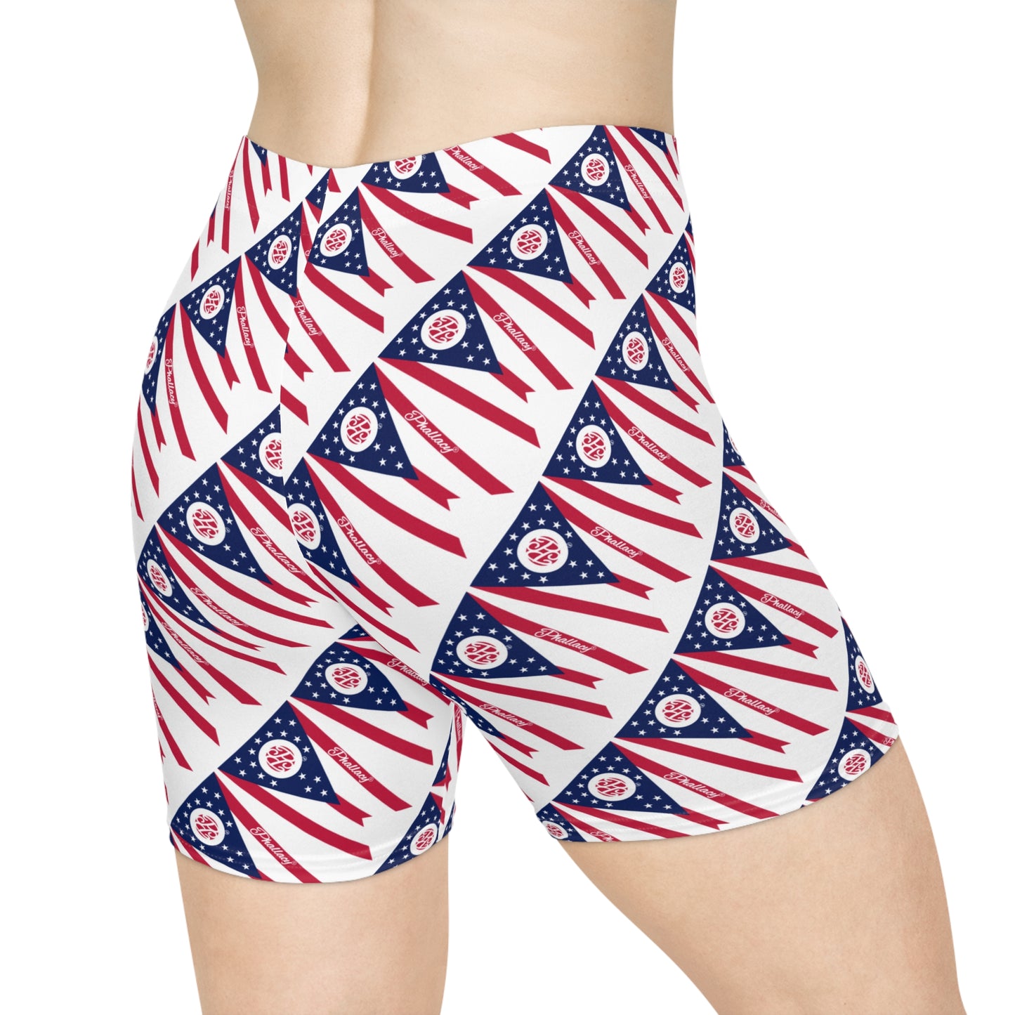 Phallacy Flag Women's Designer Biker Shorts