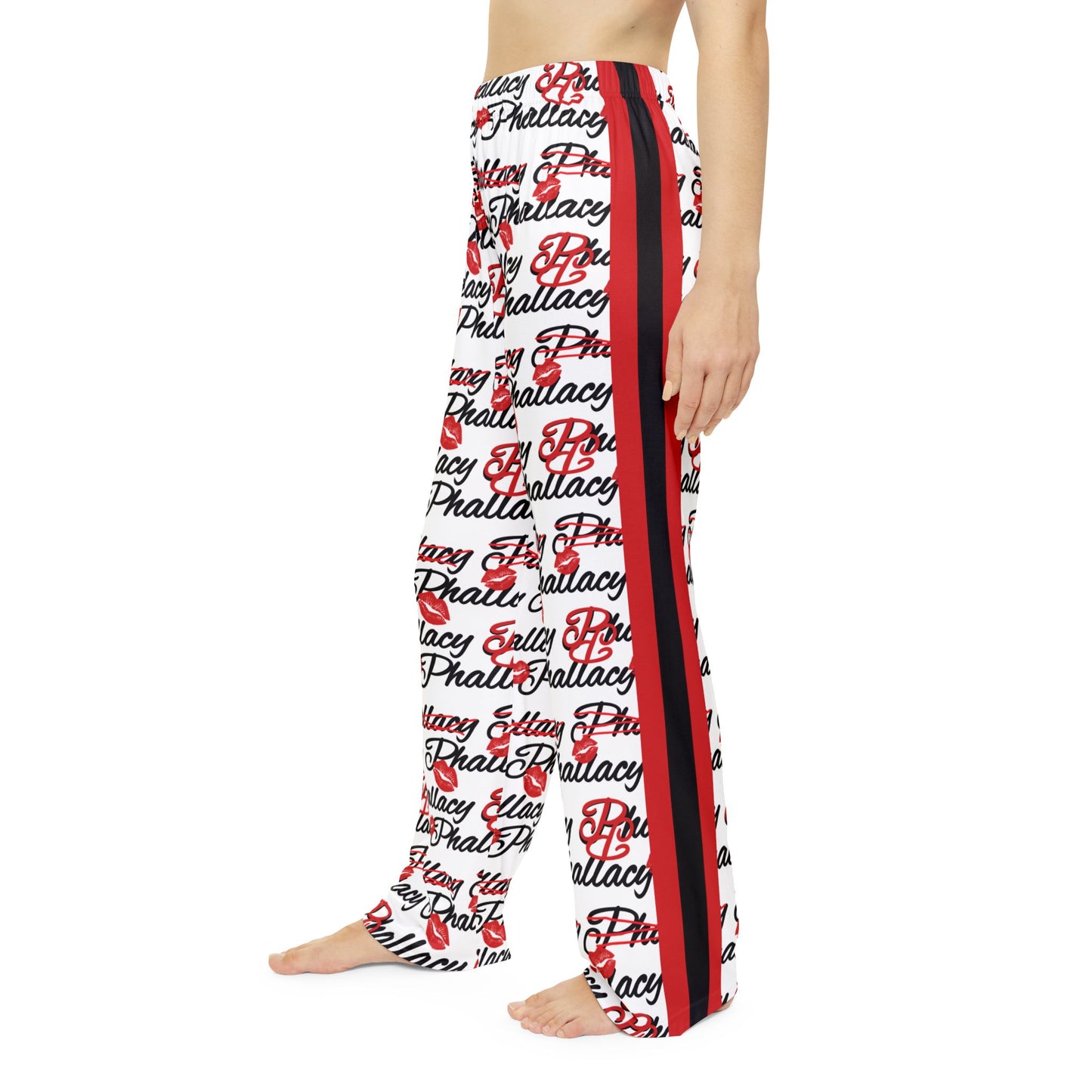 Phallacy Lips Women's Designer Pajama Pants