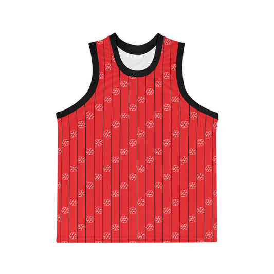 Phallacy Striped Designer Unisex Basketball Jersey