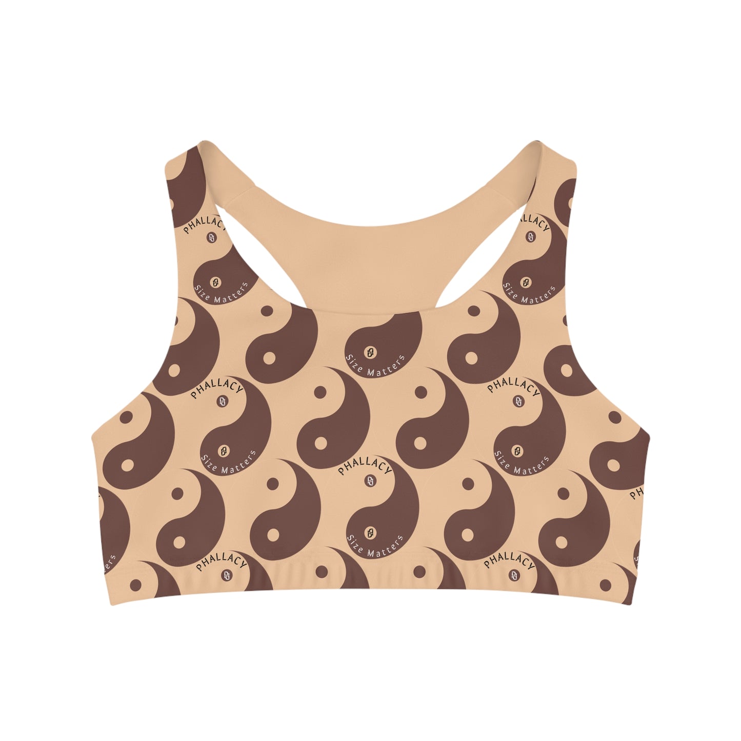 Phallacy Yin-Yang Designer Seamless Sports Bra