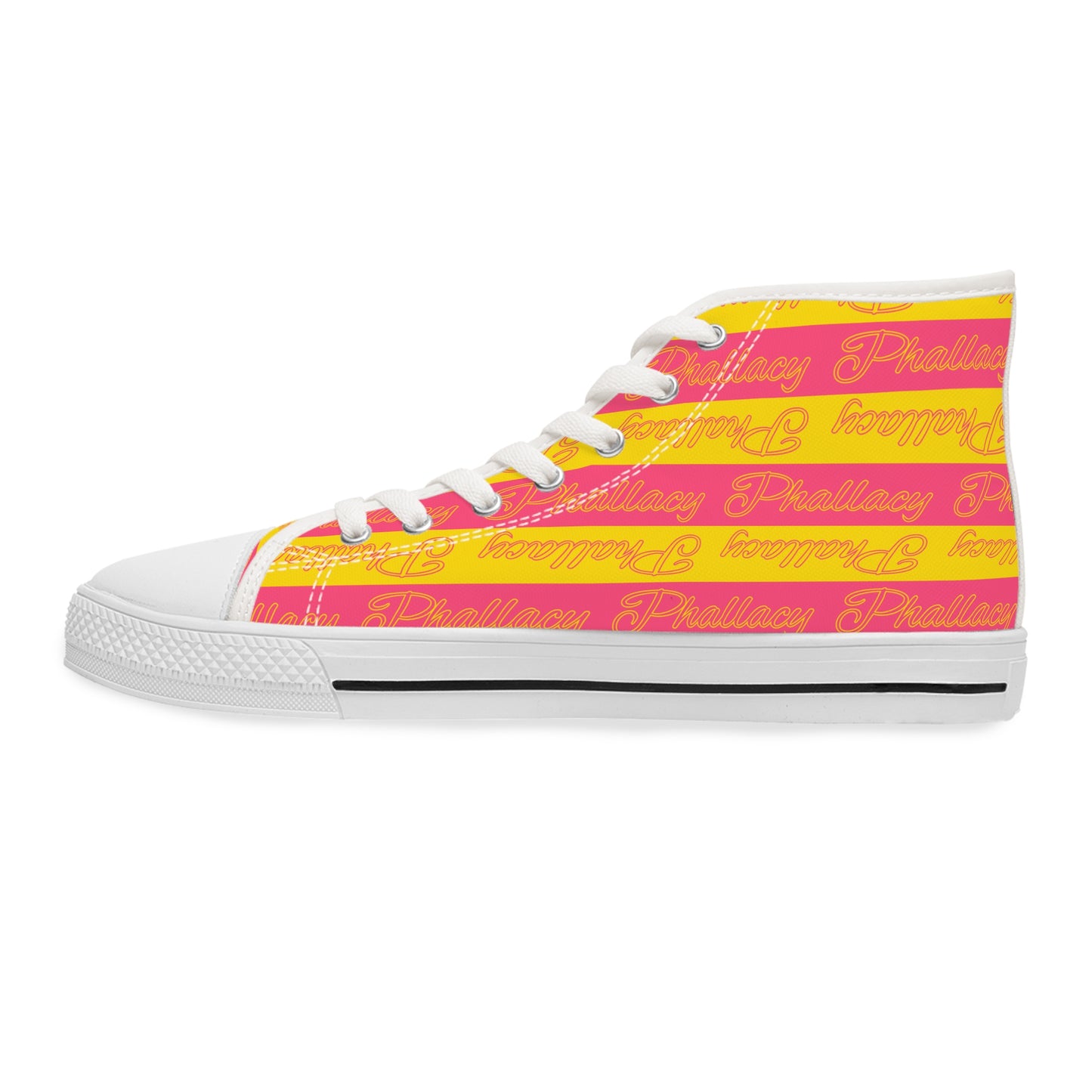 Phallacy Signature Designer Women's High Top Sneakers