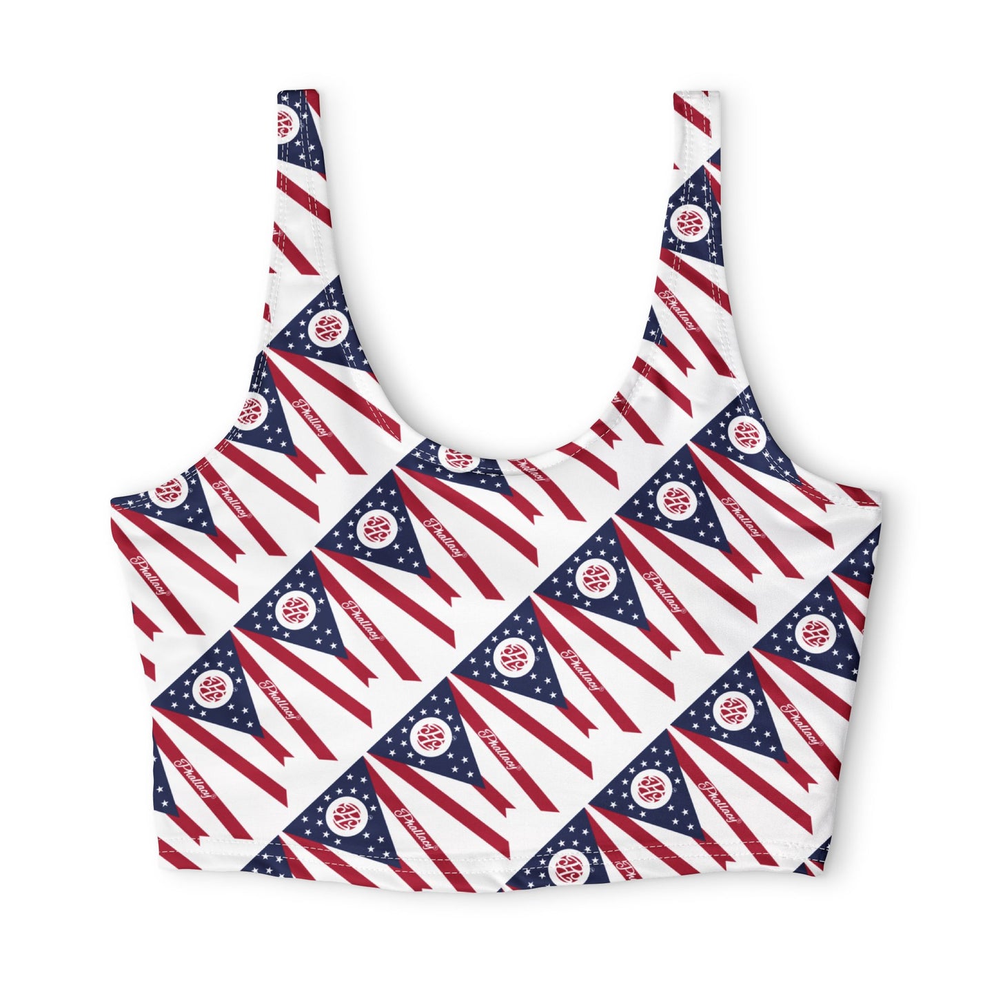 Phallacy Flag Designer Sports Bra