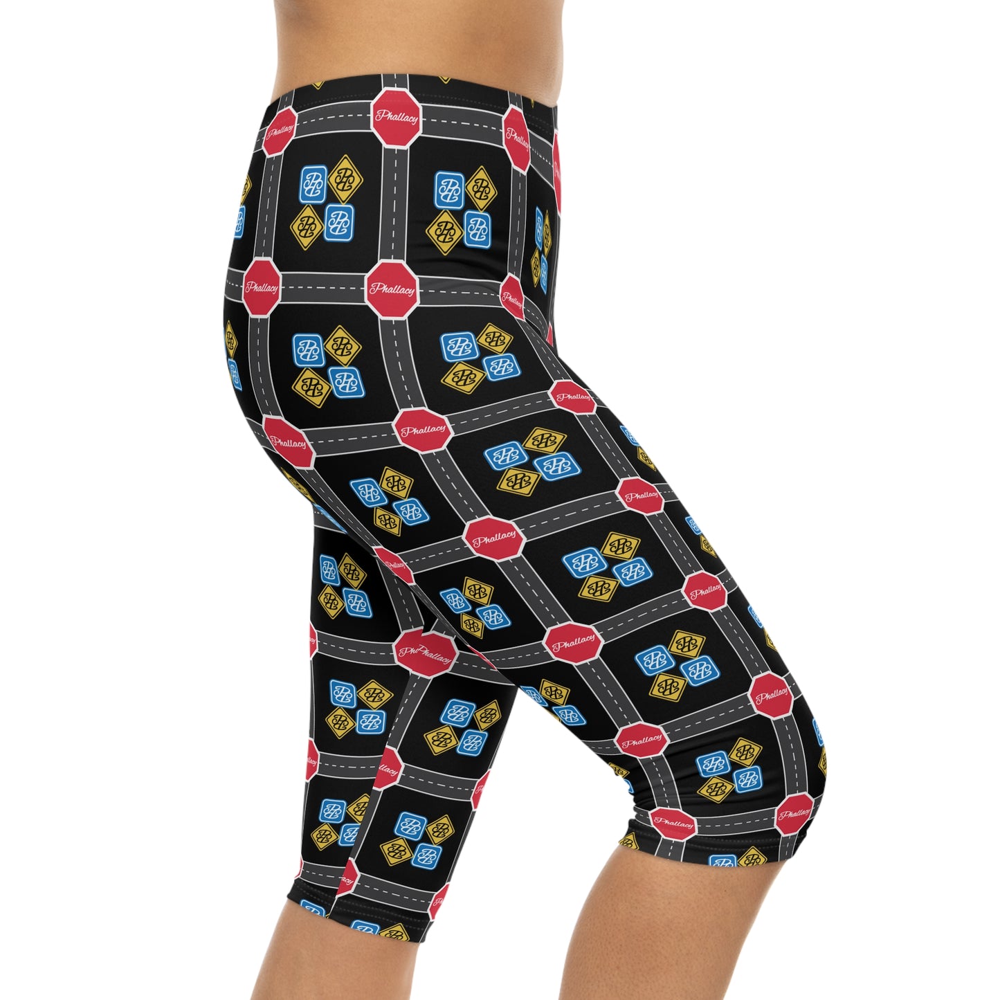 Phallacy Designer Women's Capri Leggings