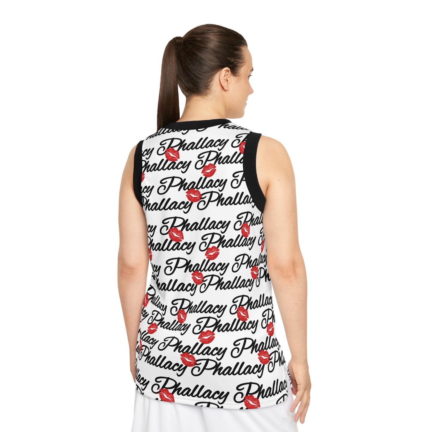 Phallacy Lips Designer Unisex Basketball Jersey