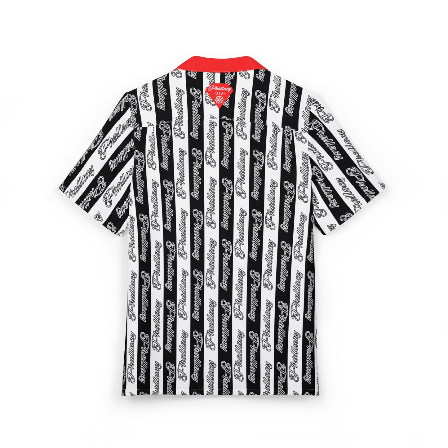 Phallacy Signature Designer Unisex Hawaiian Button Up Shirt