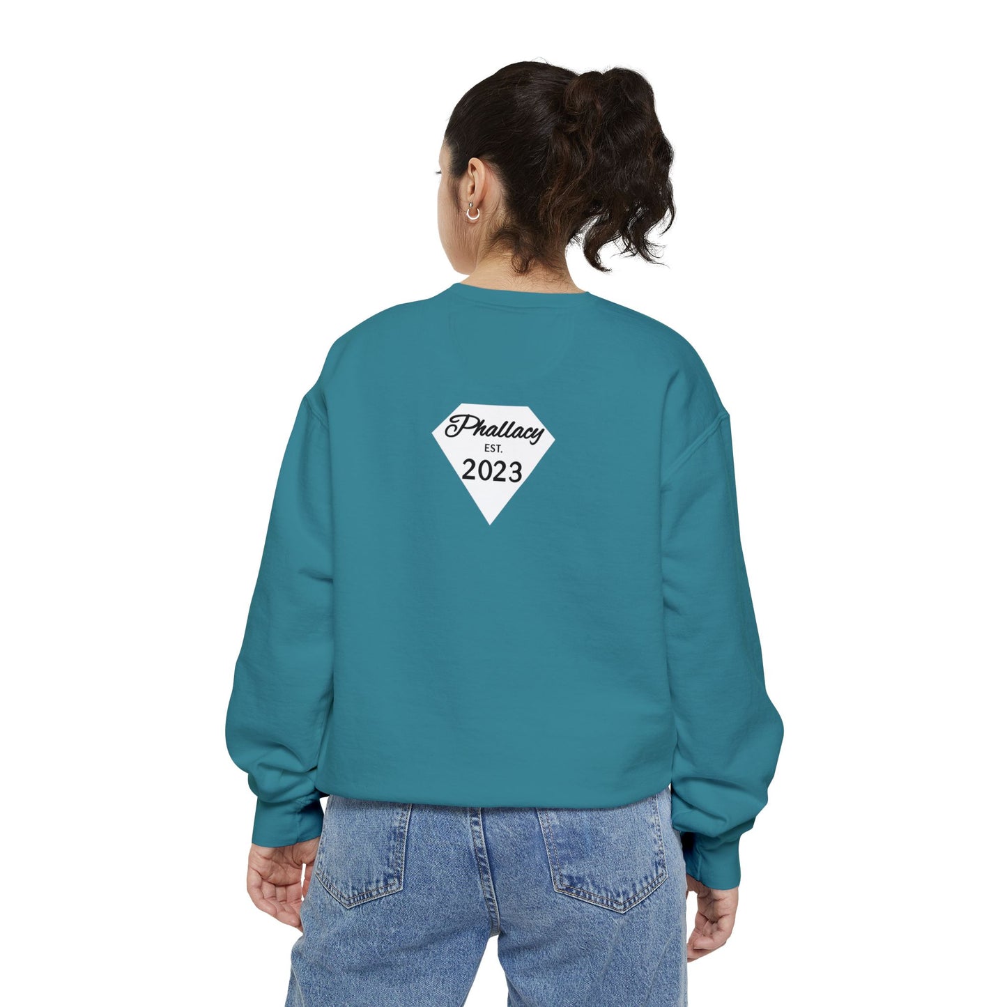 Phallacy Diamond Unisex Garment-Dyed Sweatshirt