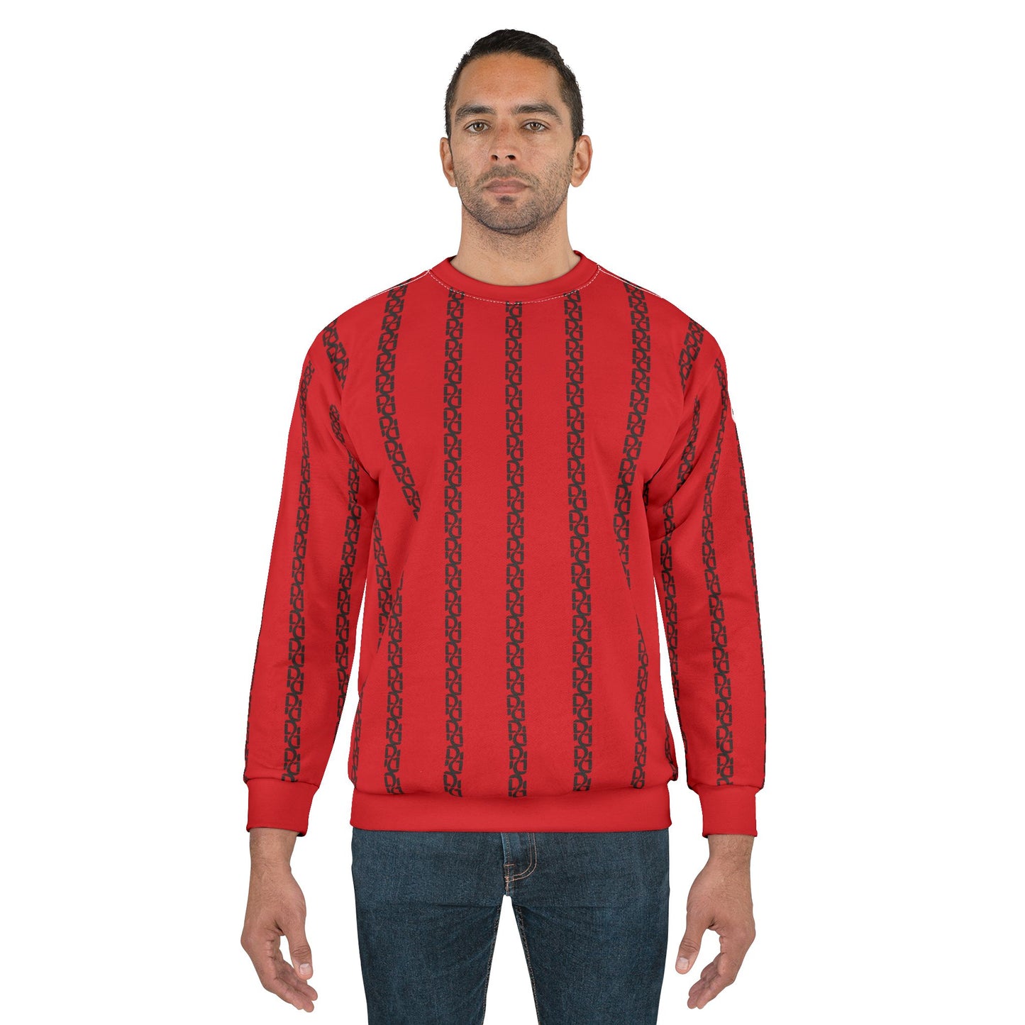 Phallacy Striped Designer Unisex Sweatshirt
