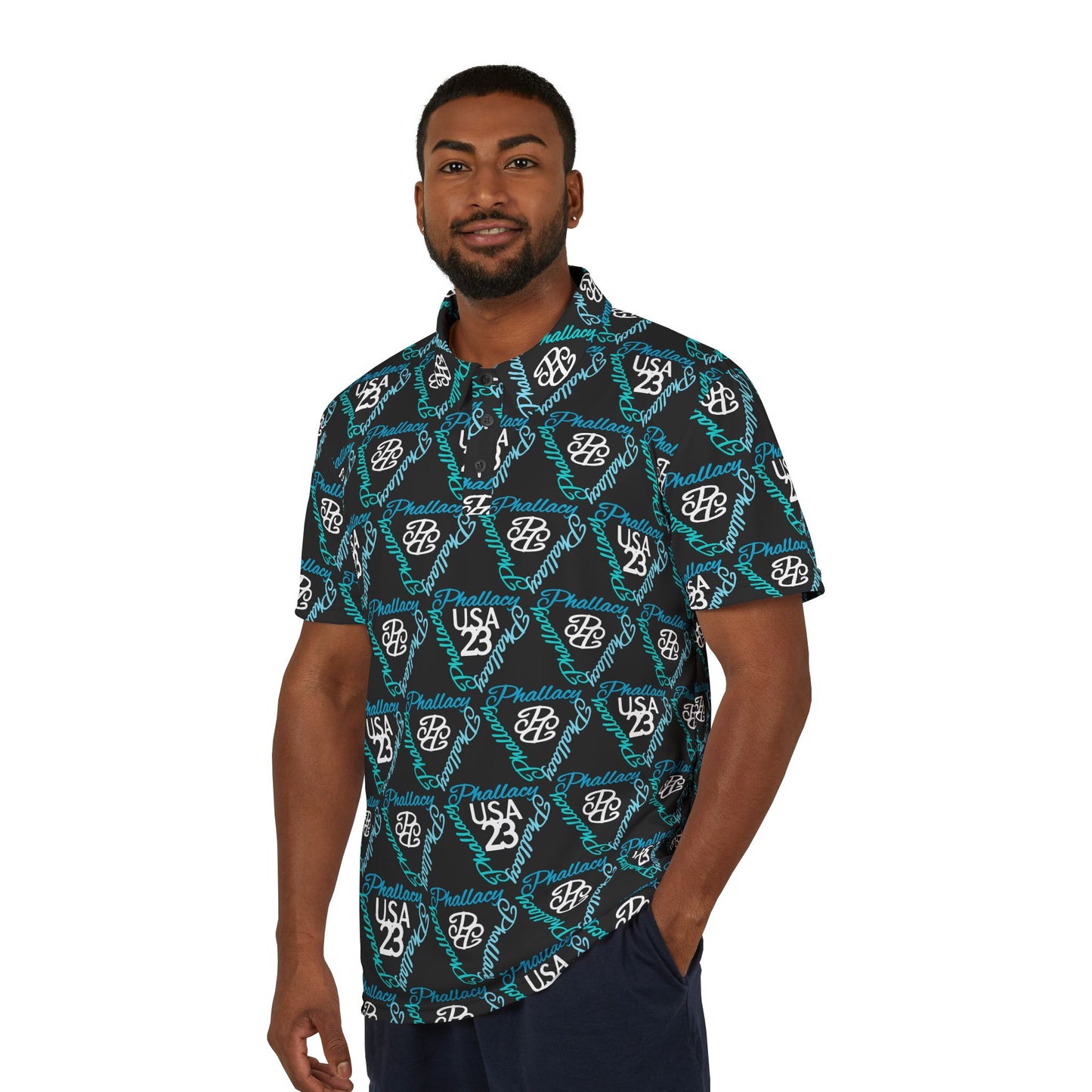 Phallacy Time Designer Men's Polo