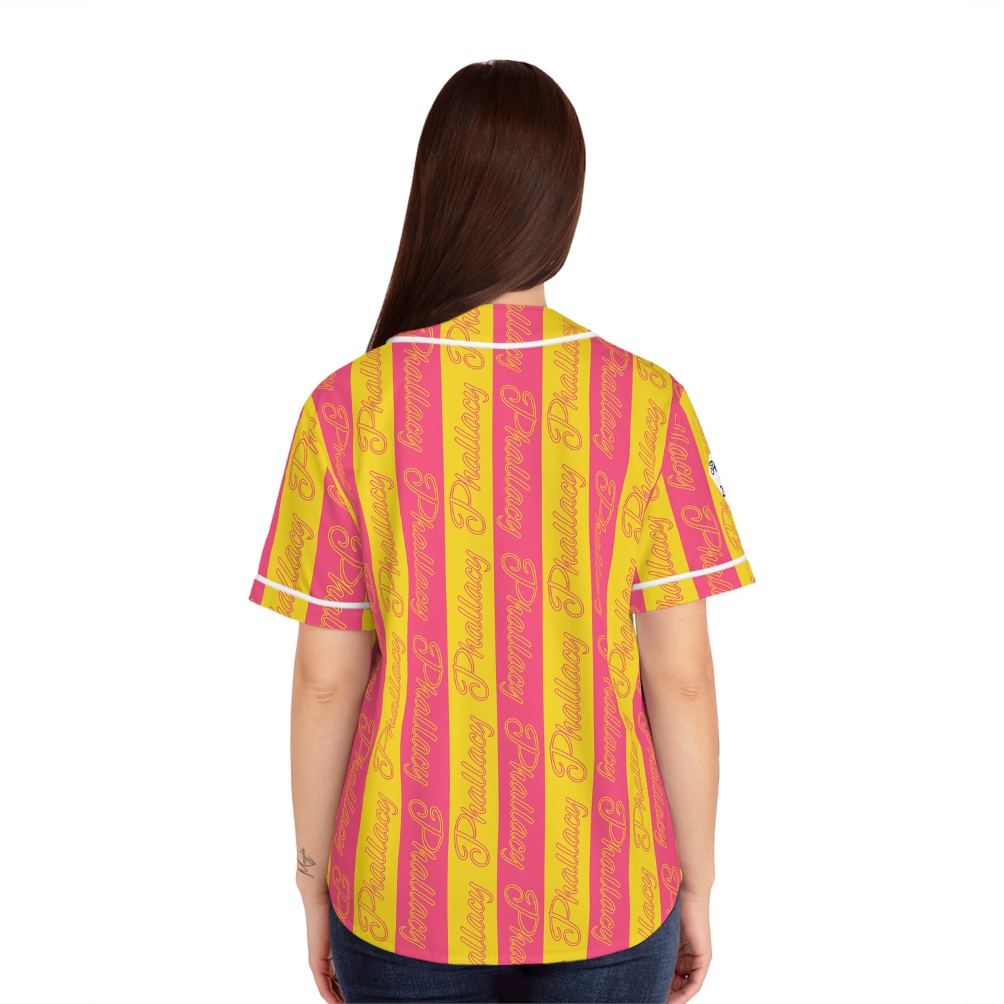Phallacy Signature Designer Women's Baseball Jersey | Bold Pattern - Perfect for Outdoor Sports