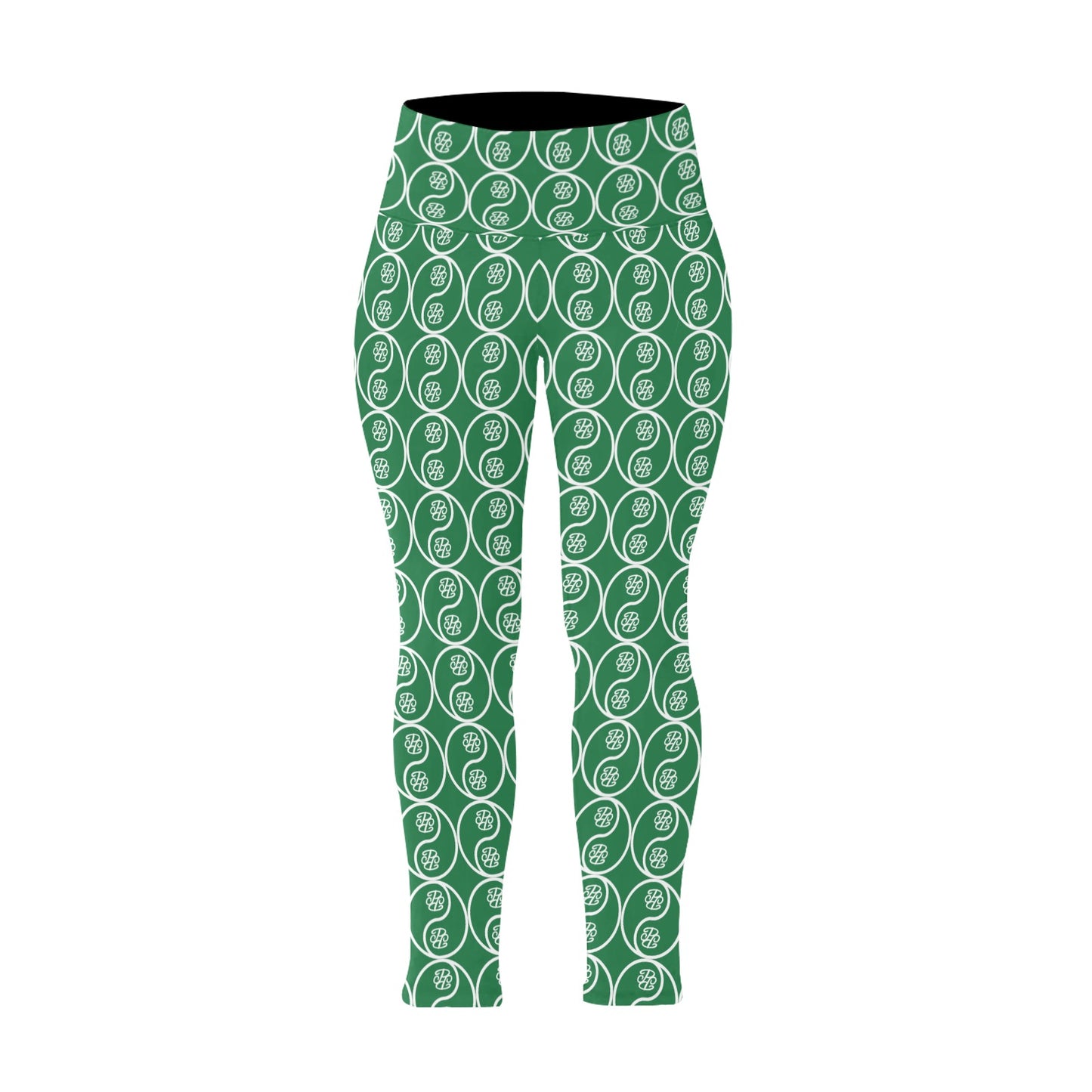Phallacy Yin-Yang Designer Plus Size High-Waisted Leggings