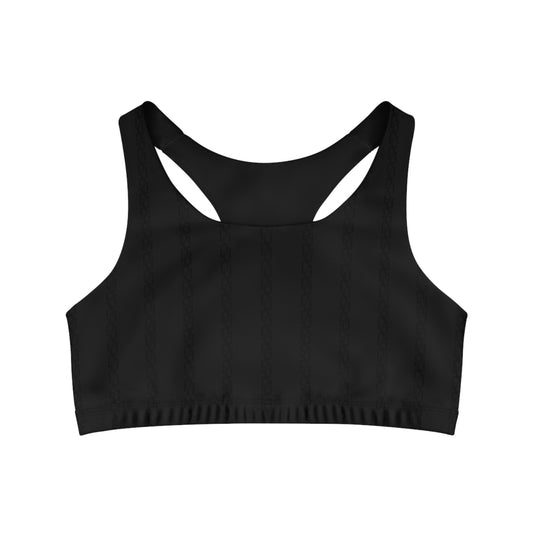 Phallacy Striped Seamless Sports Bra