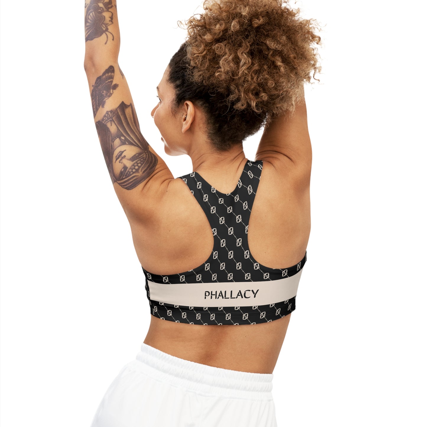 Phallacy Monogram Designer Seamless Sports Bra