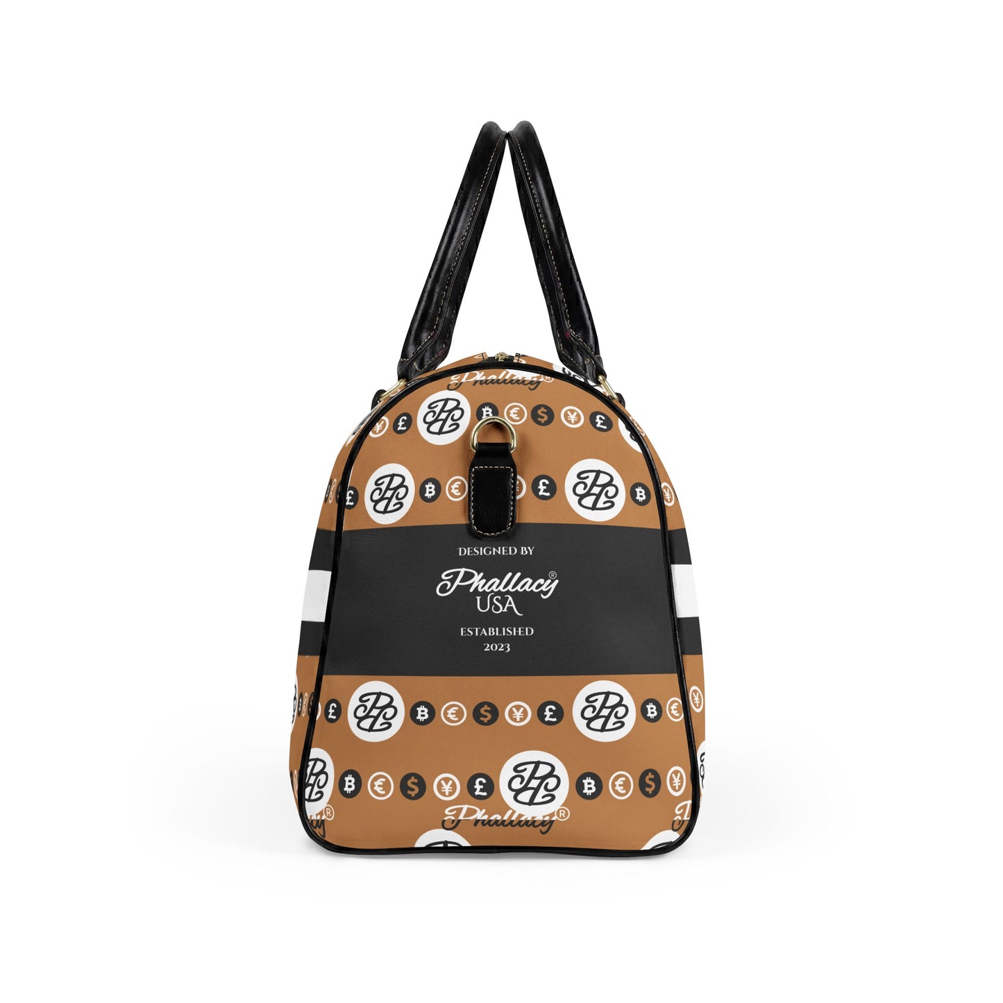 Phallacy Reserve Vegan Leather Travel Bag in Sovereign Monogram