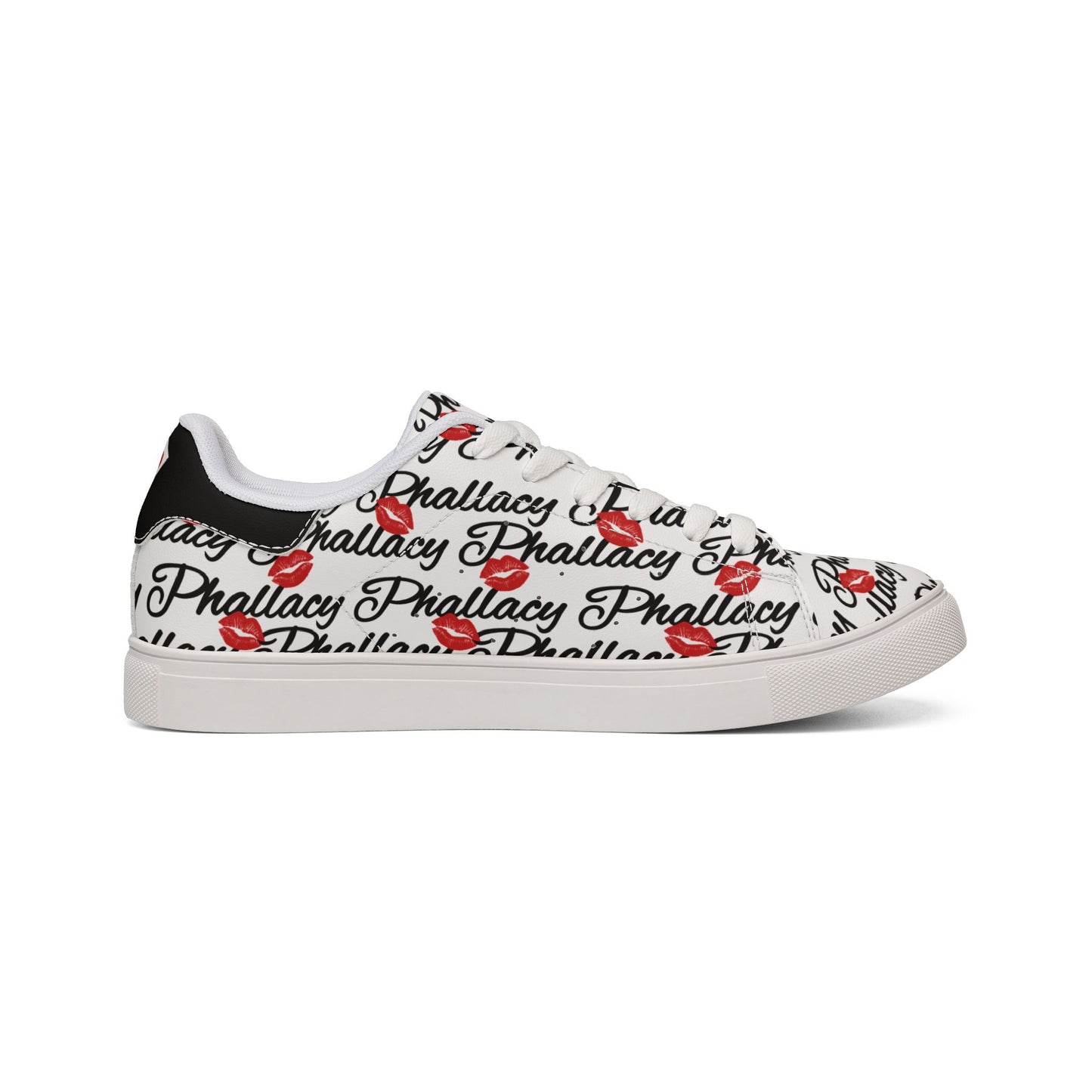 Phallacy Lips Women's Designer Low-Top Leather Sneakers