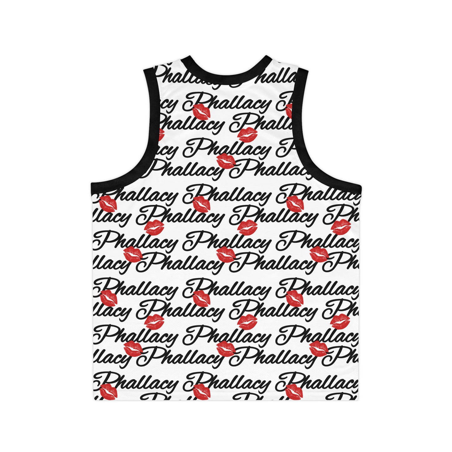 Phallacy Lips Designer Unisex Basketball Jersey