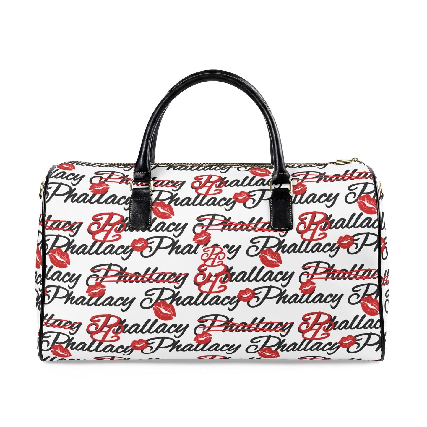Phallacy Lips Designer Vegan Leather Travel Bag