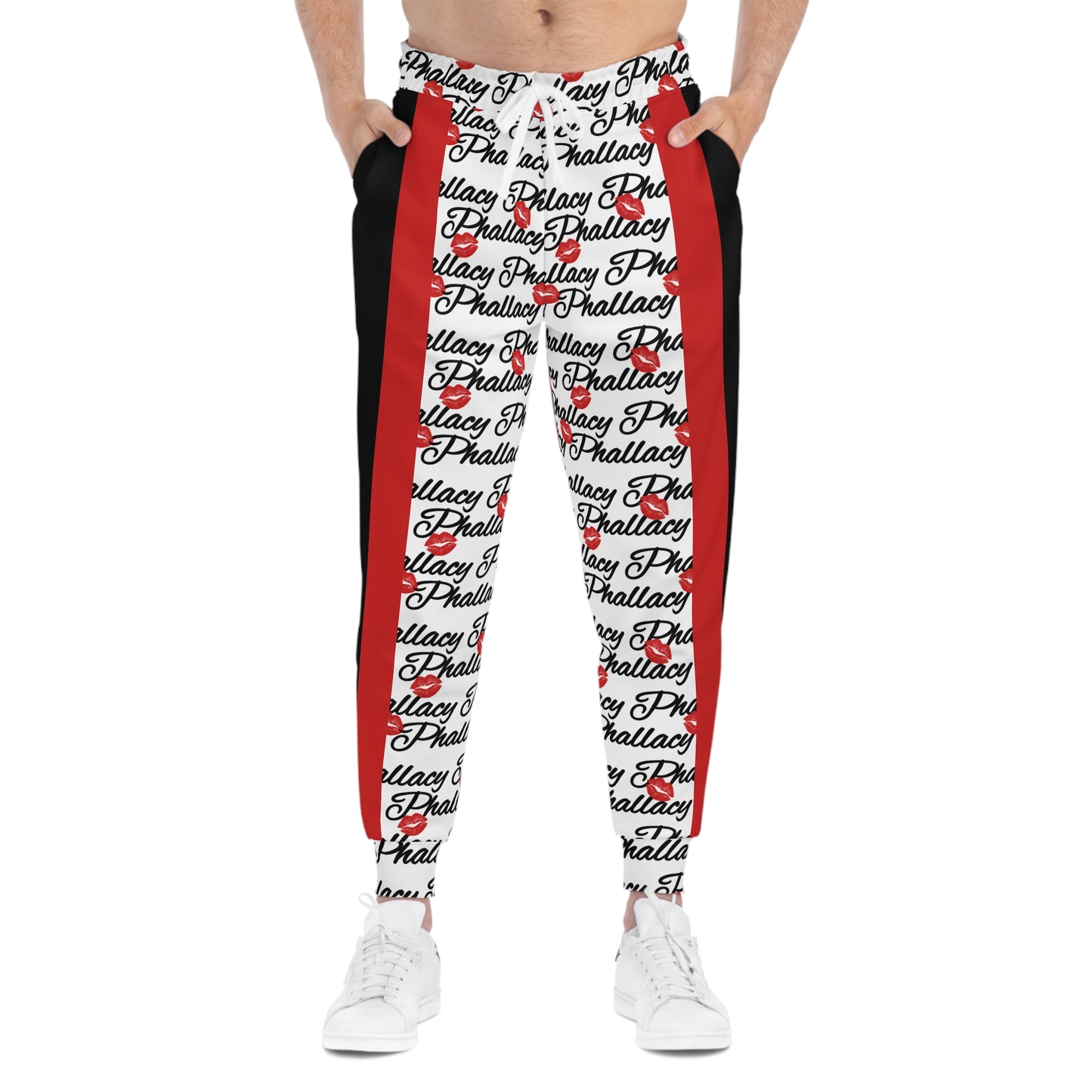 Phallacy Lips Men's Designer Athletic Joggers