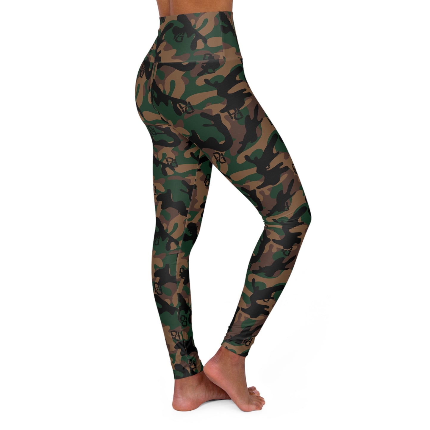 Phallacy Camo Designer High Waisted Yoga Leggings