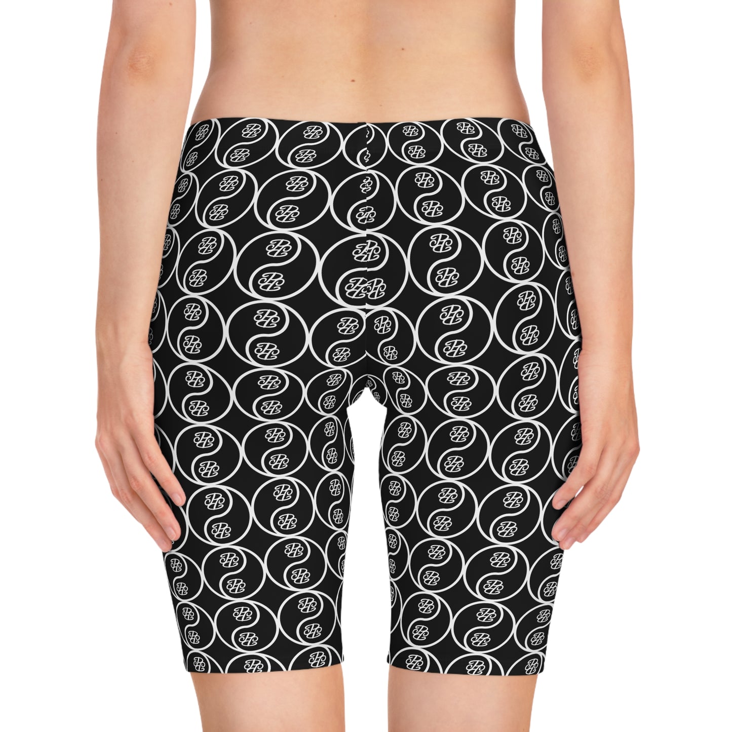 Phallacy Yin-Yang Designer Biker Shorts