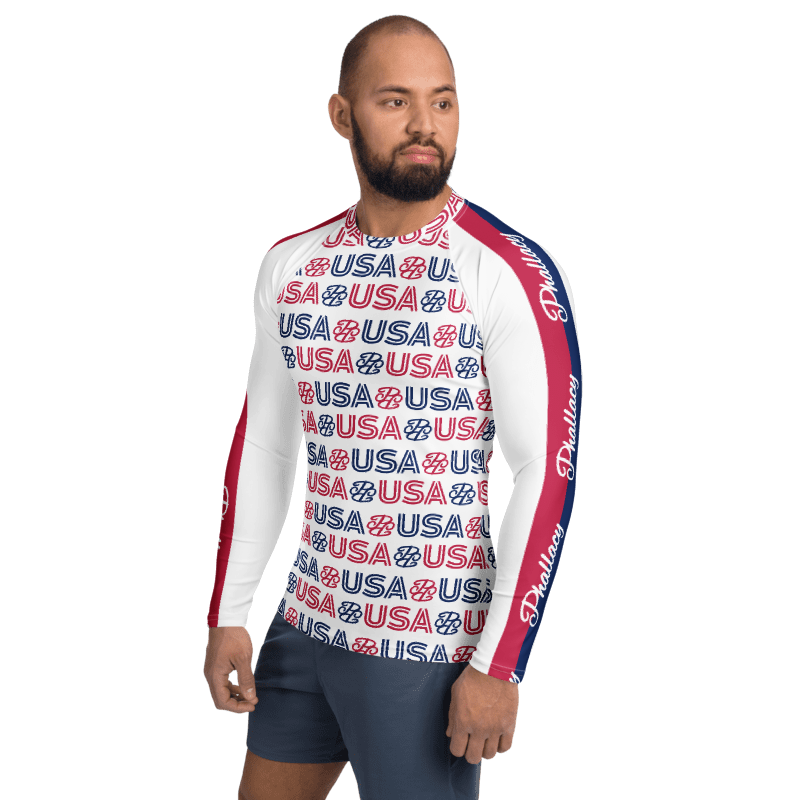 Phallacy USA Men's Designer Long Sleeve Rash Guard