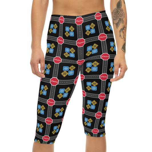 Phallacy Designer Women's Capri Leggings