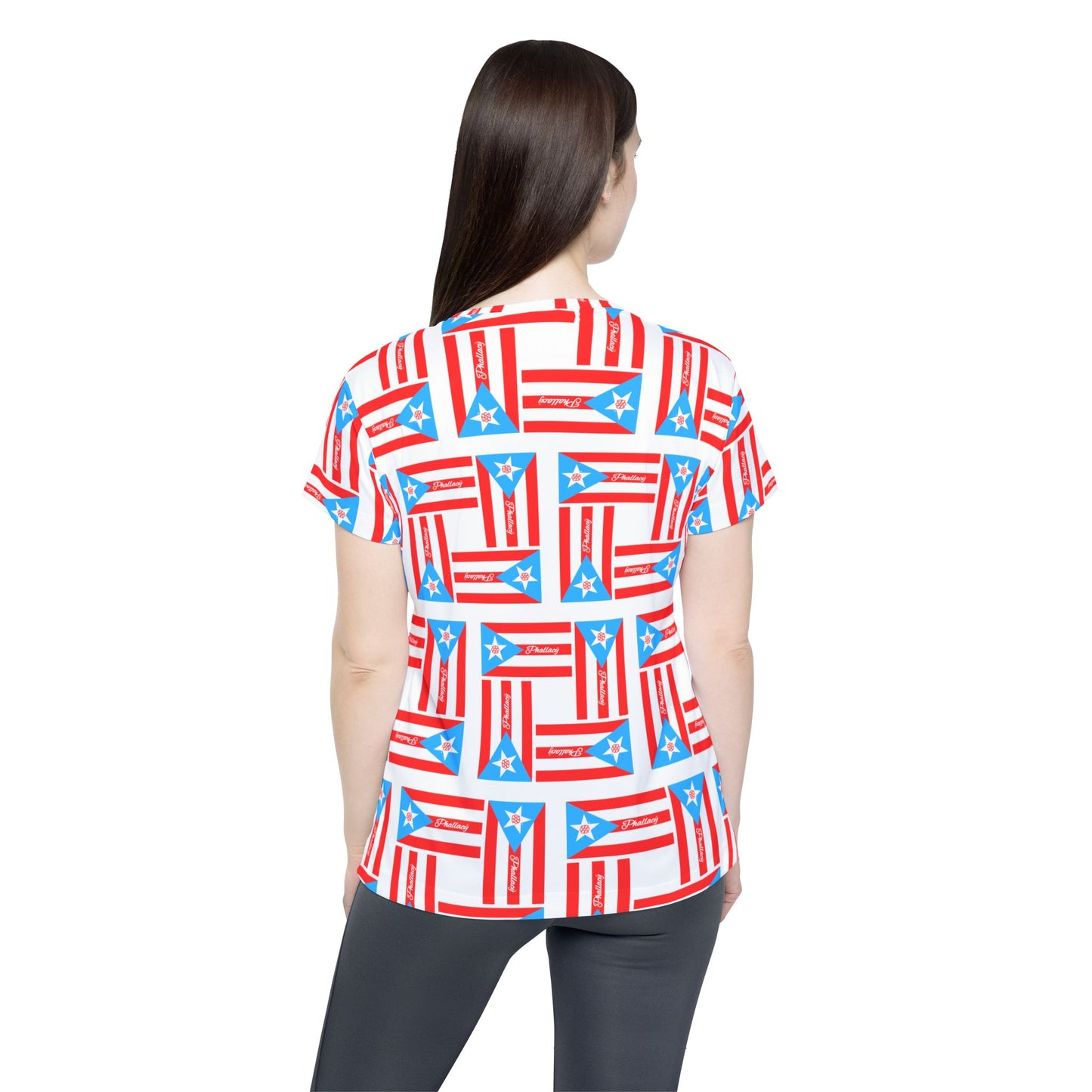 Phallacy Flag Women's Designer Sports Jersey | Puerto Rico Flag, Boricua, Puerto Rico Fashion