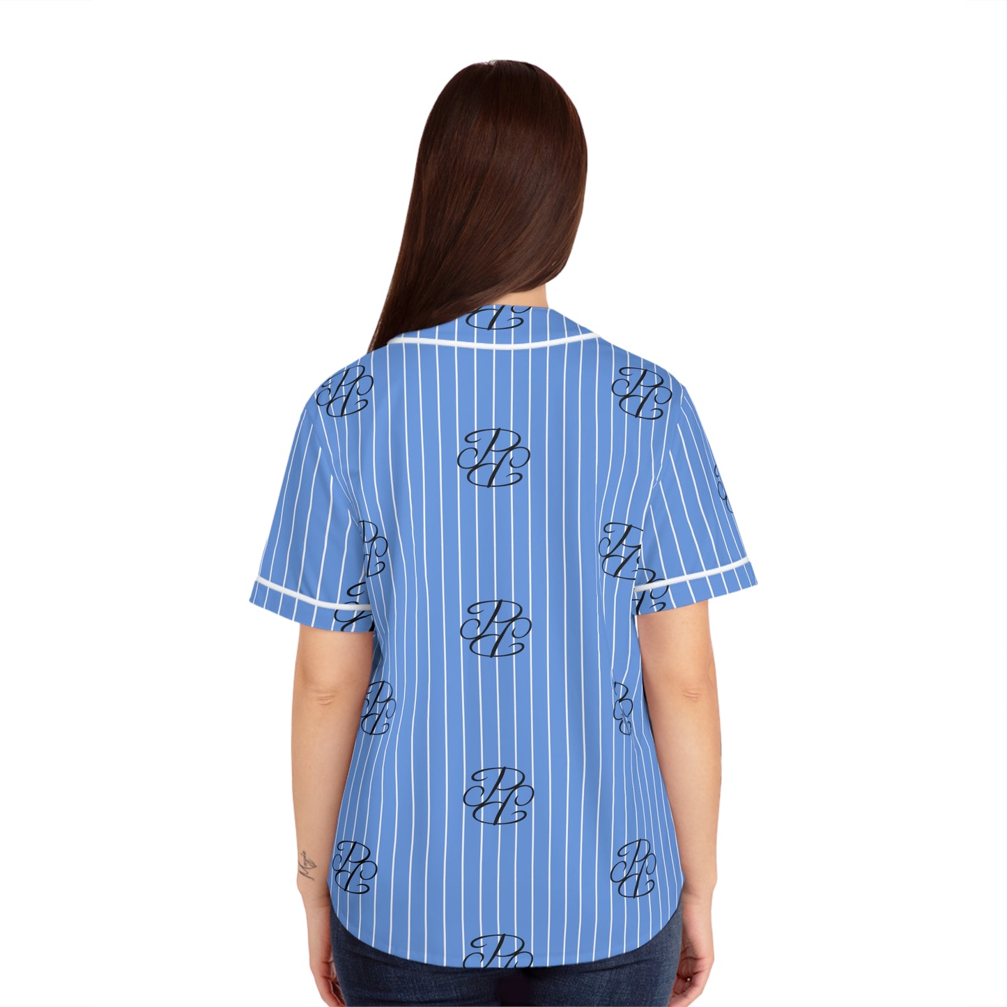 Phallacy Players Striped Designer Women's Baseball Jersey