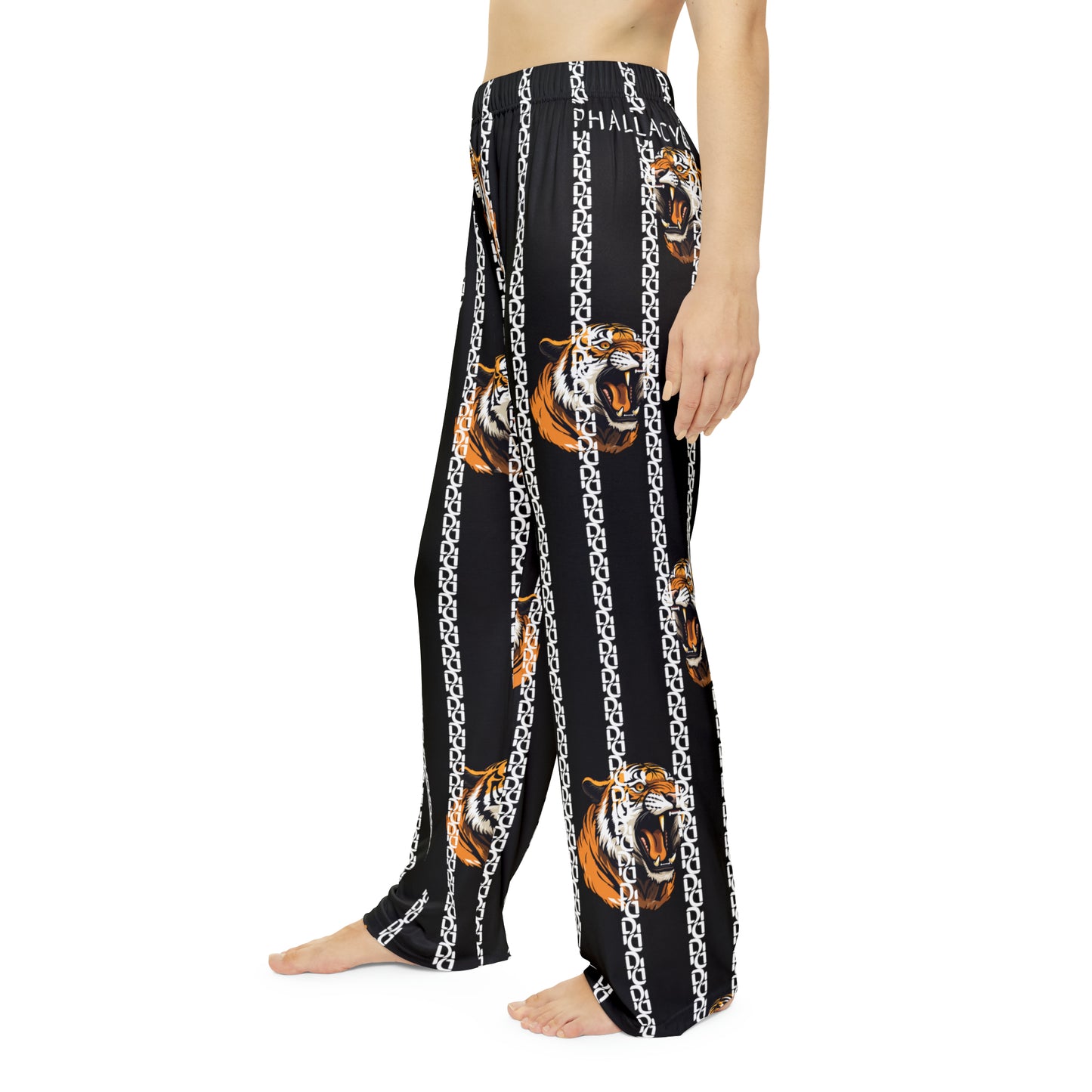 Phallacy Striped Designer Women's Pajama Pants