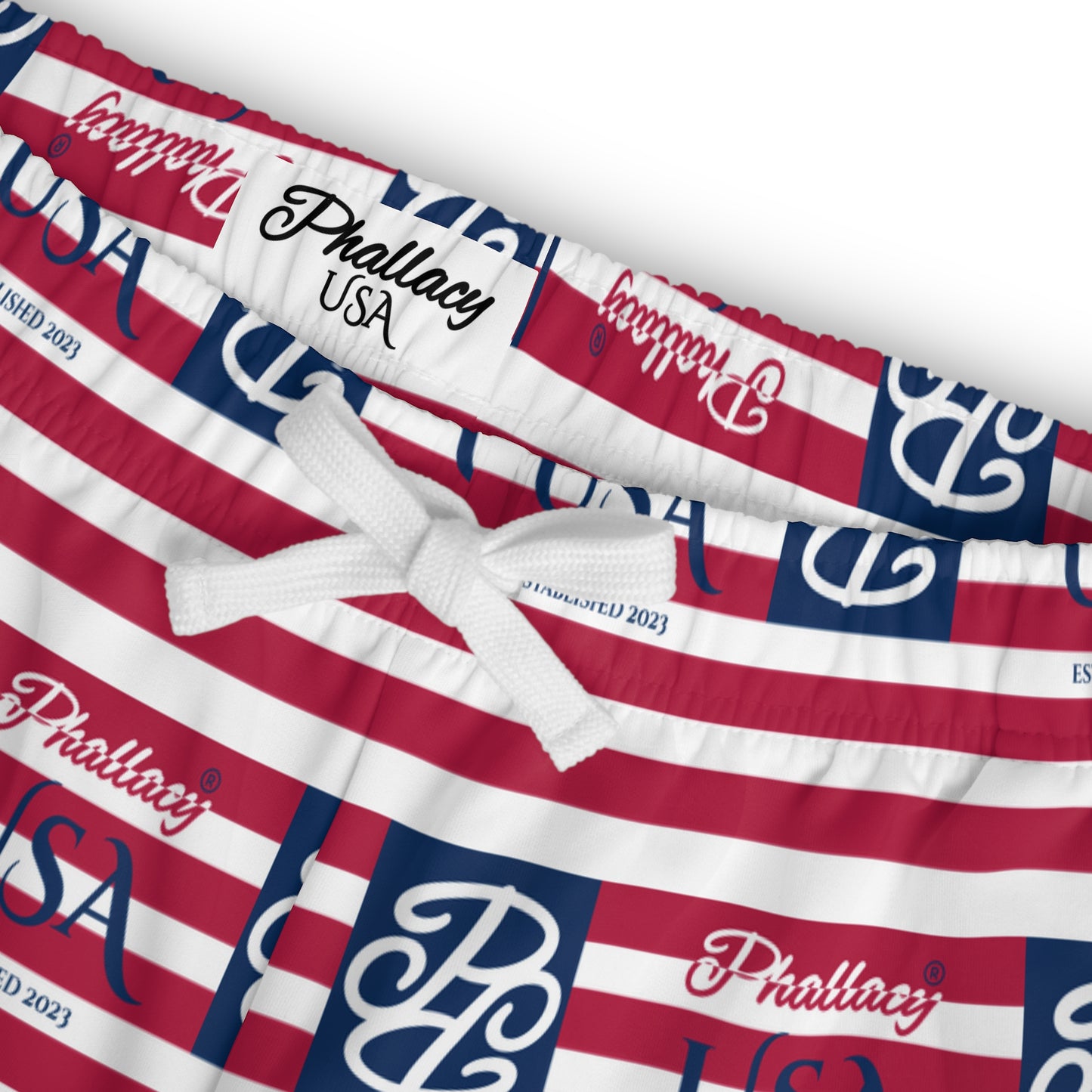 Phallacy Flag Designer Men's Athletic Long Shorts