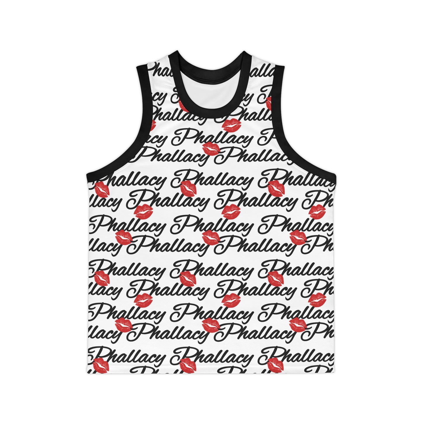 Phallacy Lips Designer Unisex Basketball Jersey