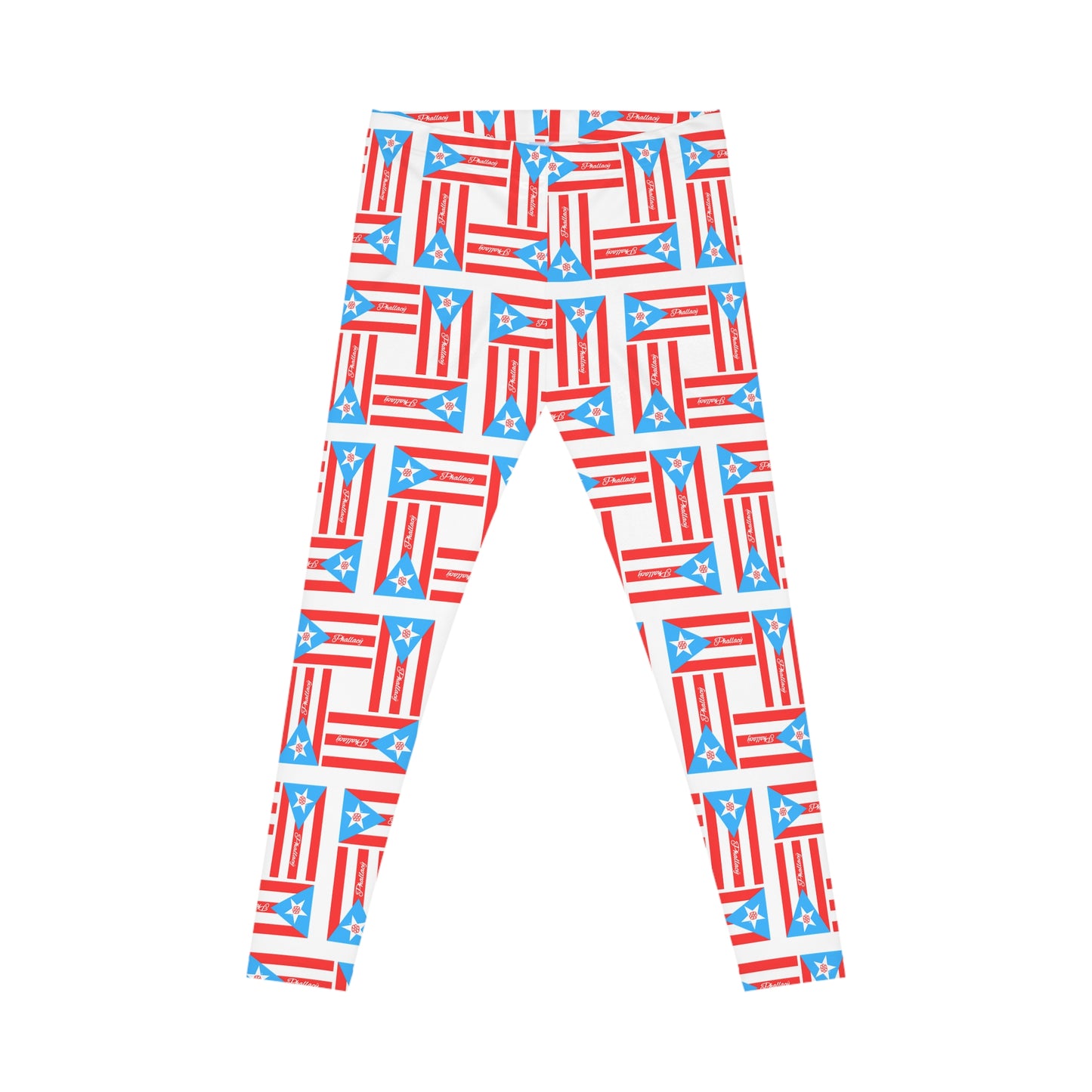 Phallacy Flag Designer Casual Leggings | Puerto Rico Flag, Boricua, Puerto Rico Fashion